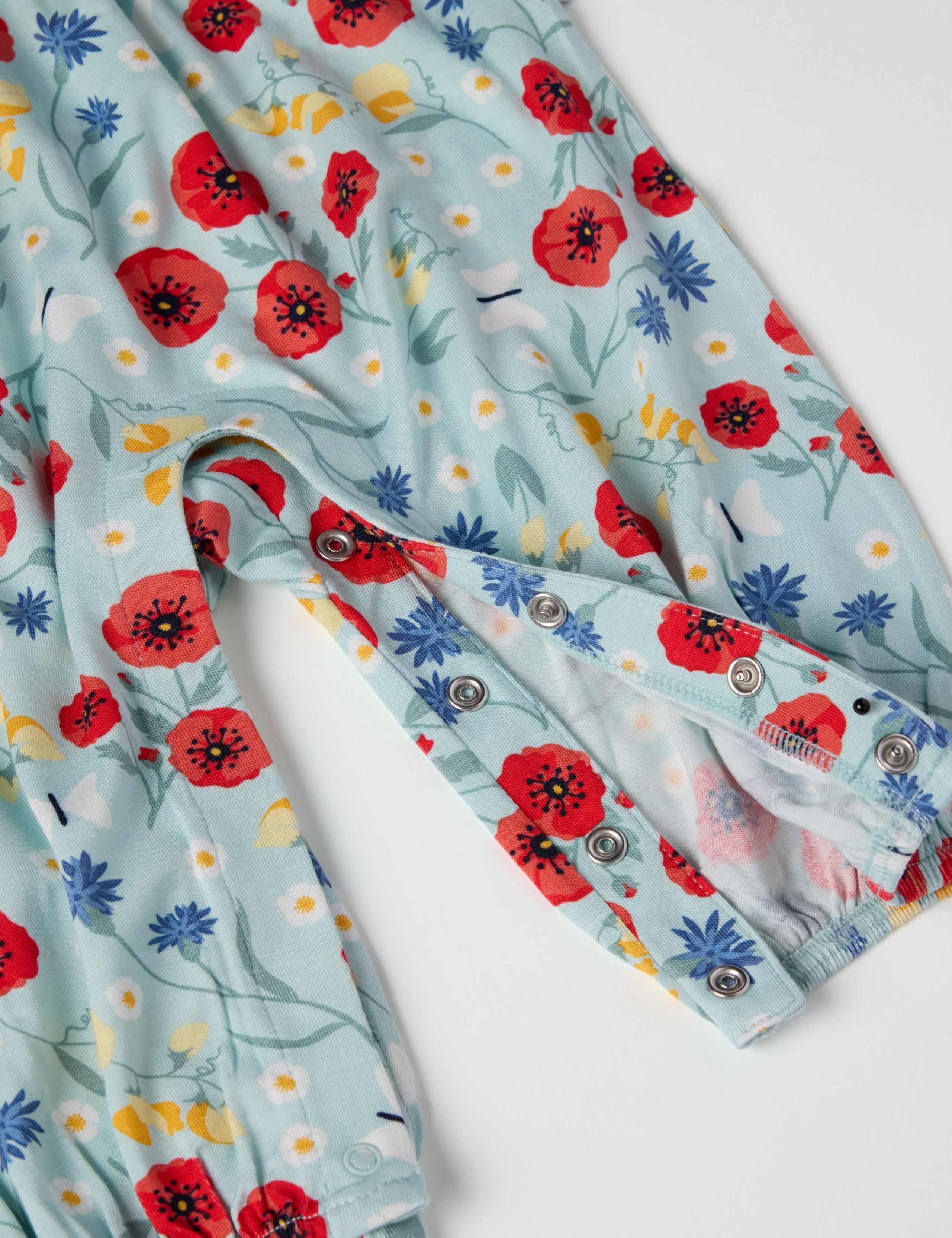 Poppy Print Romper (1-12 Mths) 3 of 3