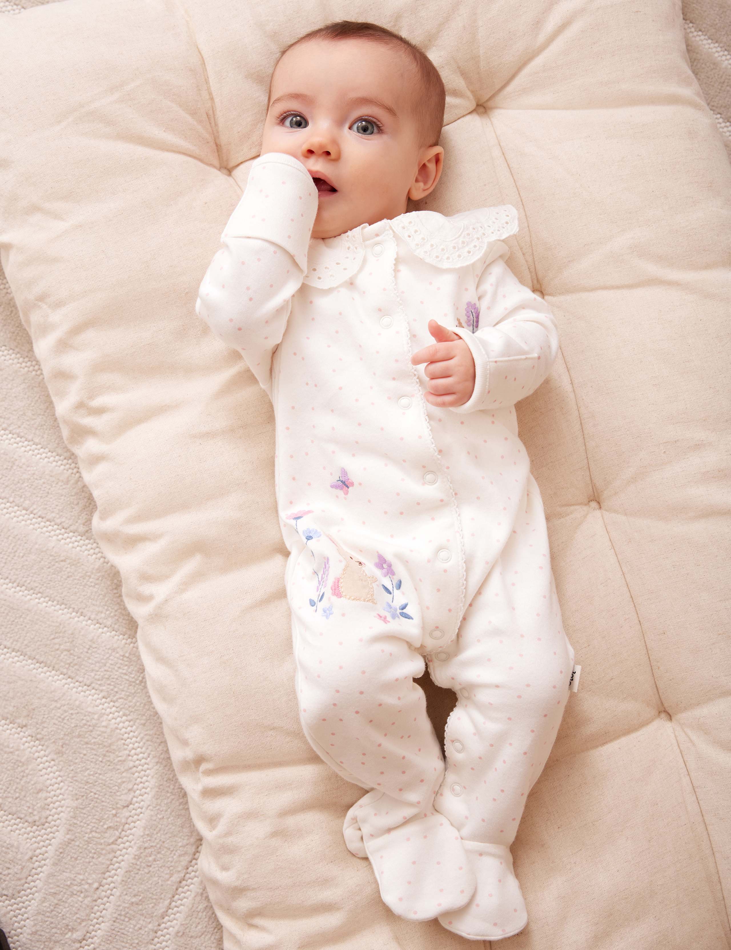 Pure Cotton Woodland Sleepsuit (7lbs-18 Mths) 1 of 4