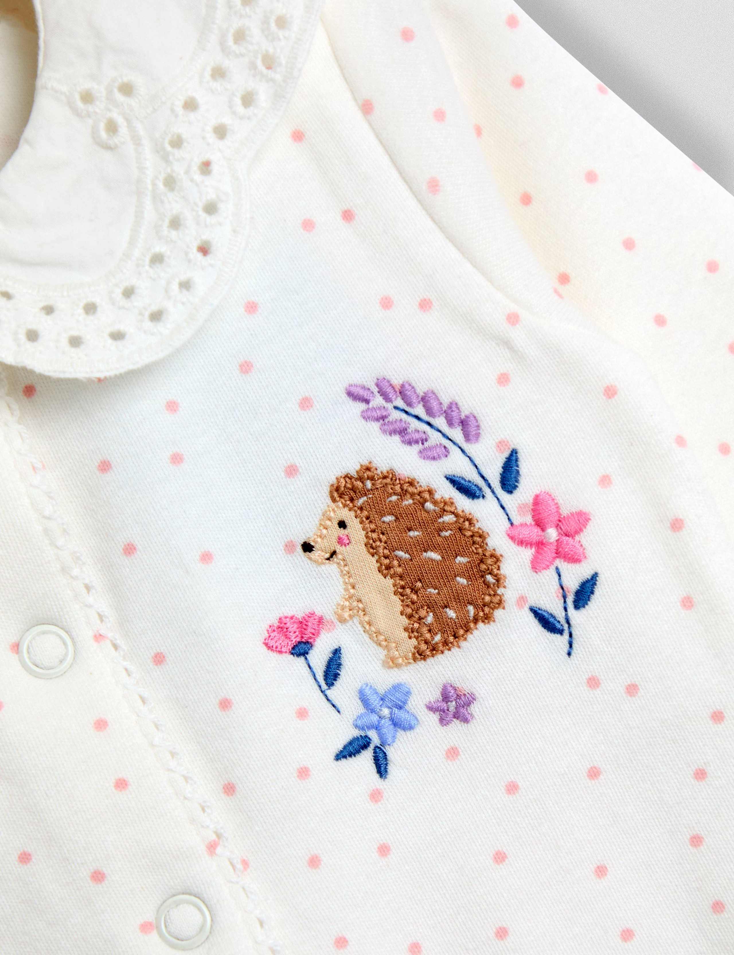 Pure Cotton Woodland Sleepsuit (0-18 Months) 3 of 4