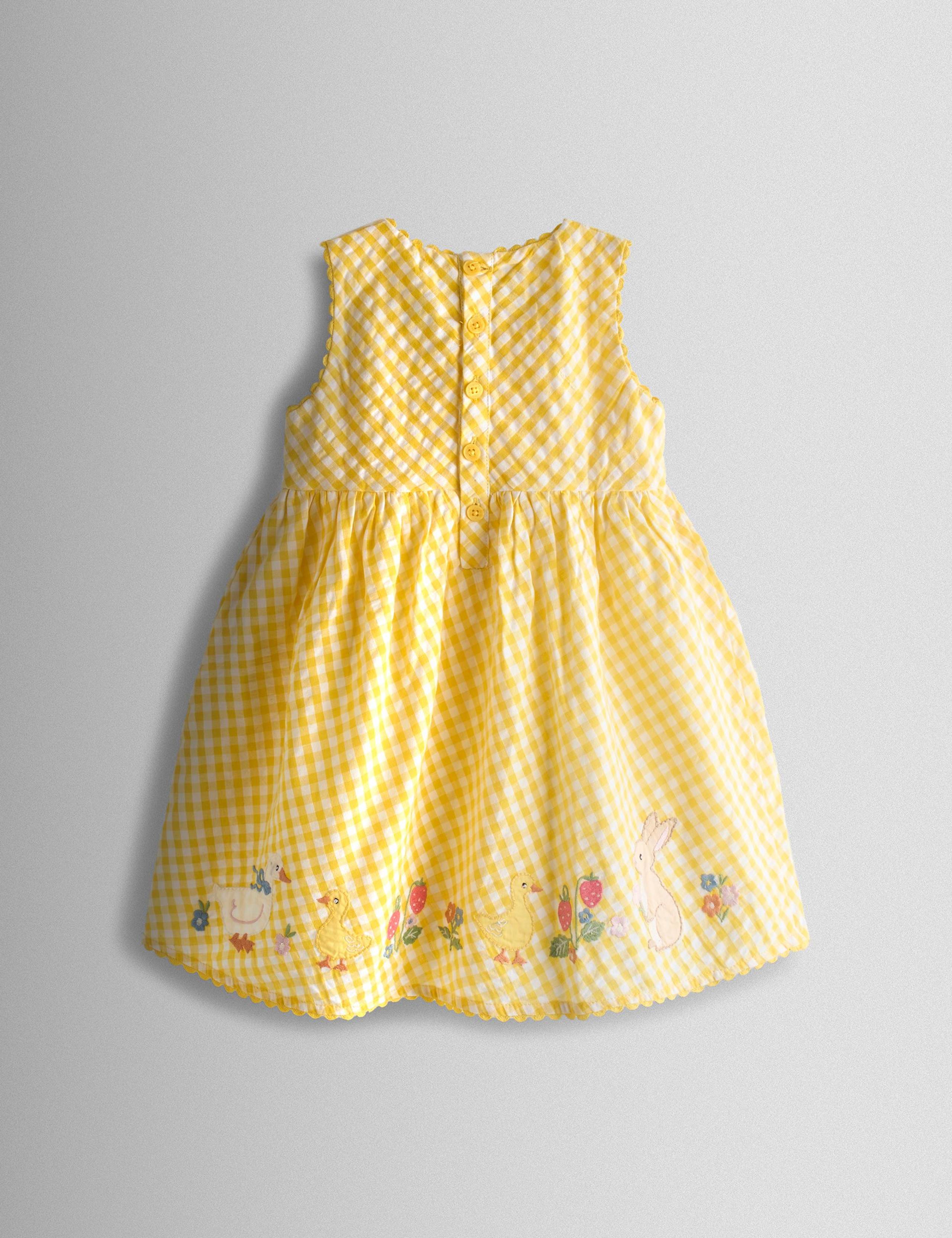 Pure Cotton Gingham Duck & Bunny Dress (6 Mths-7 Yrs) 2 of 5