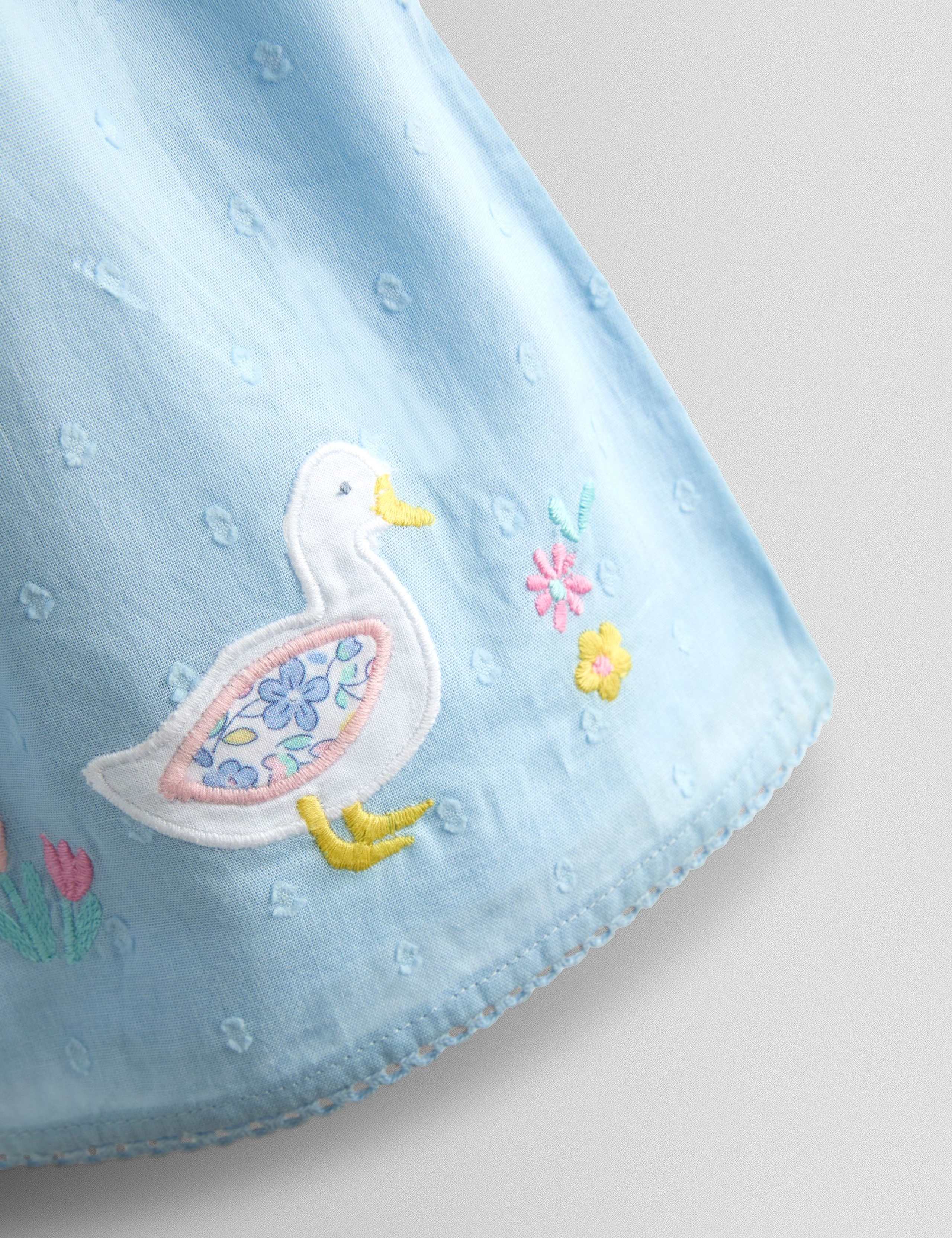 Pure Cotton Duck Dress (0-24 Mths) 4 of 4