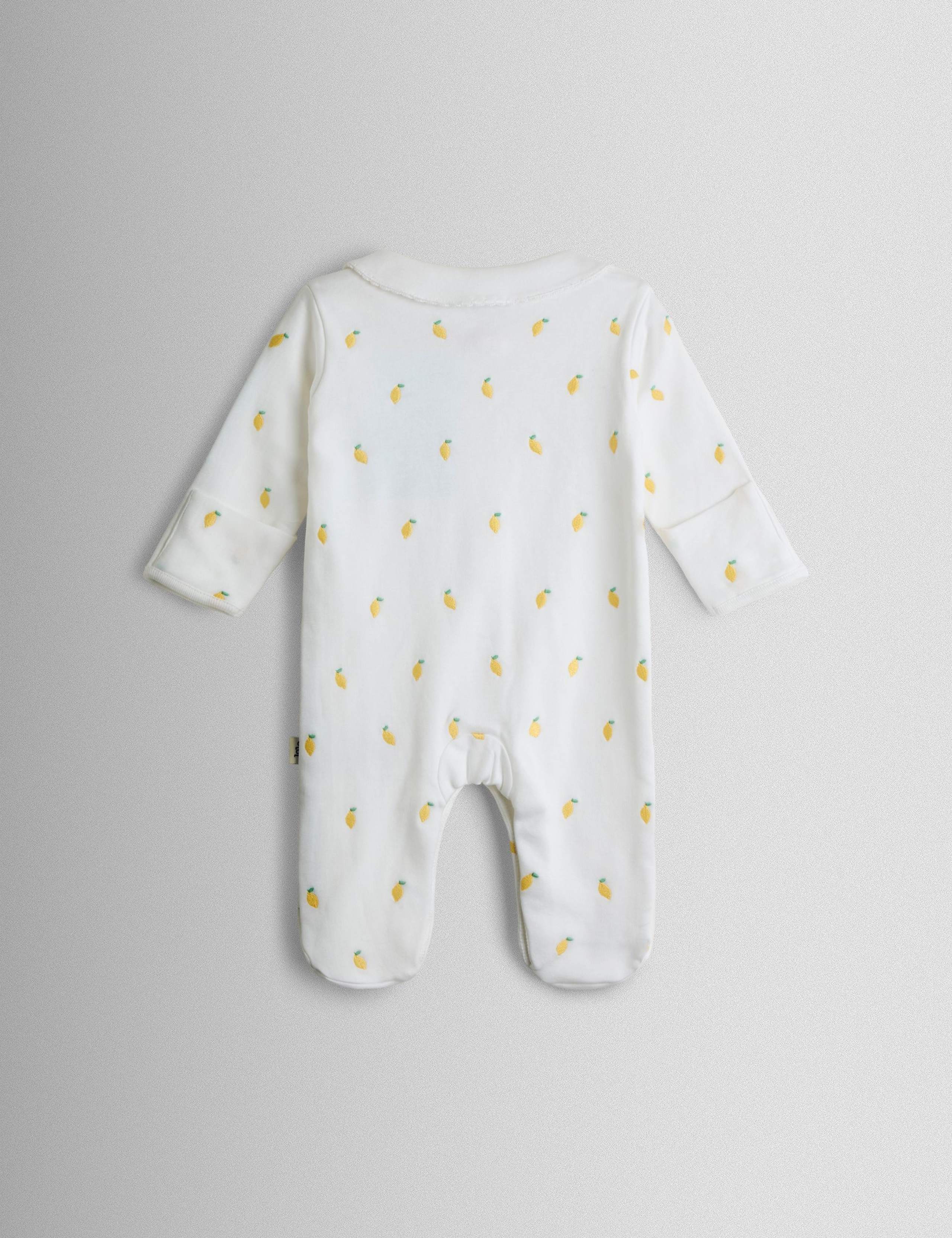 Pure Cotton Embroidered Sleepsuit (7lbs-12 Mths) 7 of 7