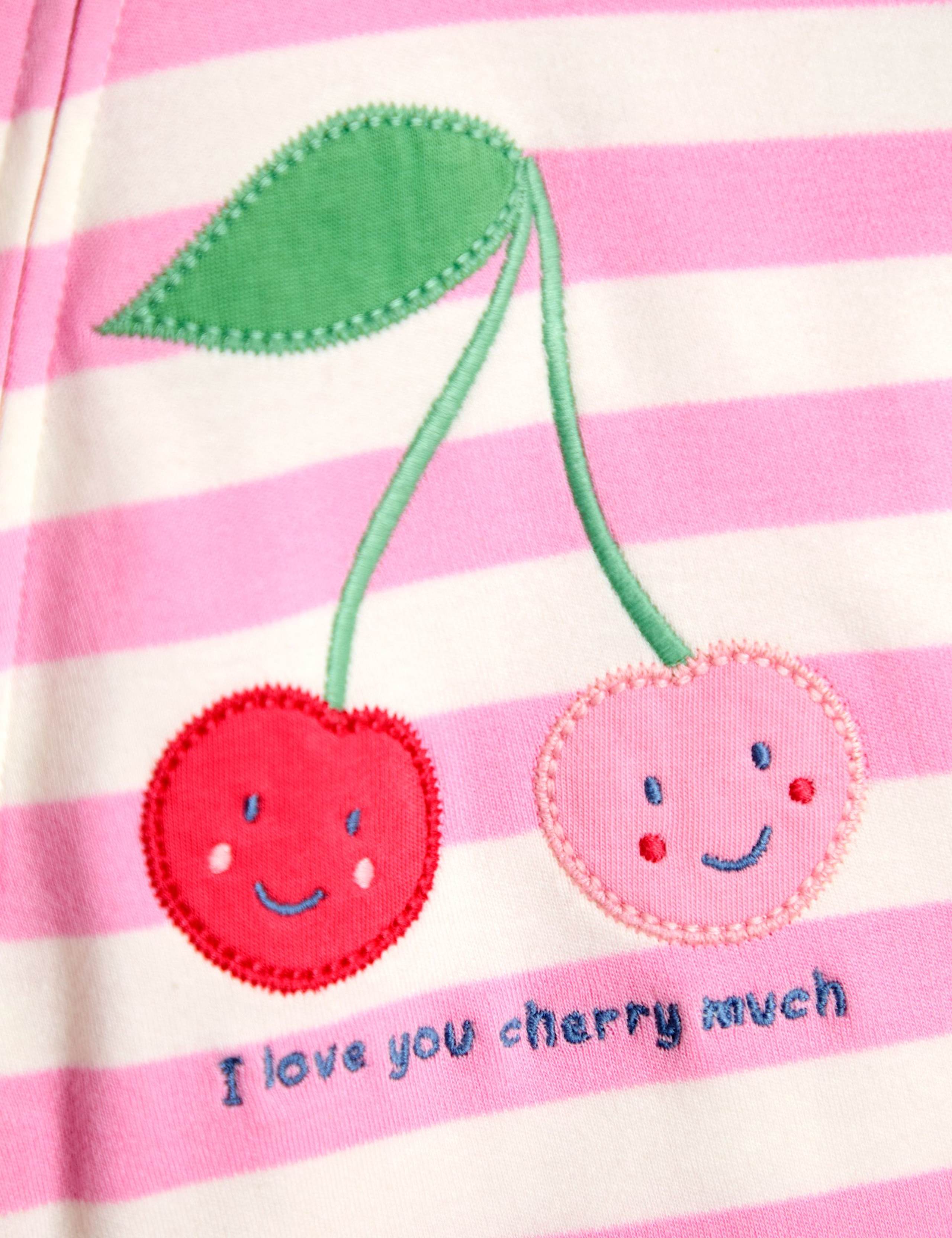 Pure Cotton Striped Sleepsuit (7lbs-12 Mths) 2 of 3