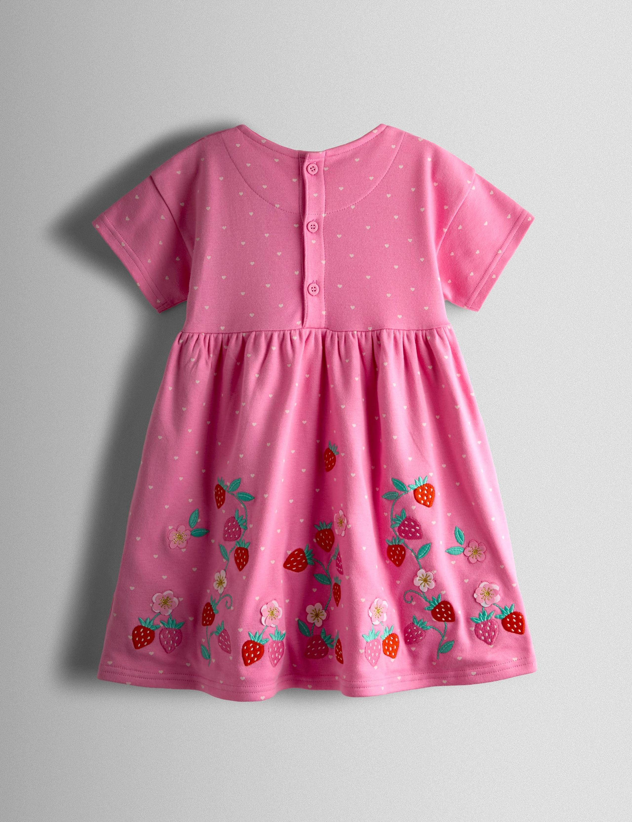 Strawberry Applique Bow Dress (6 Mths-7 Yrs) 3 of 3