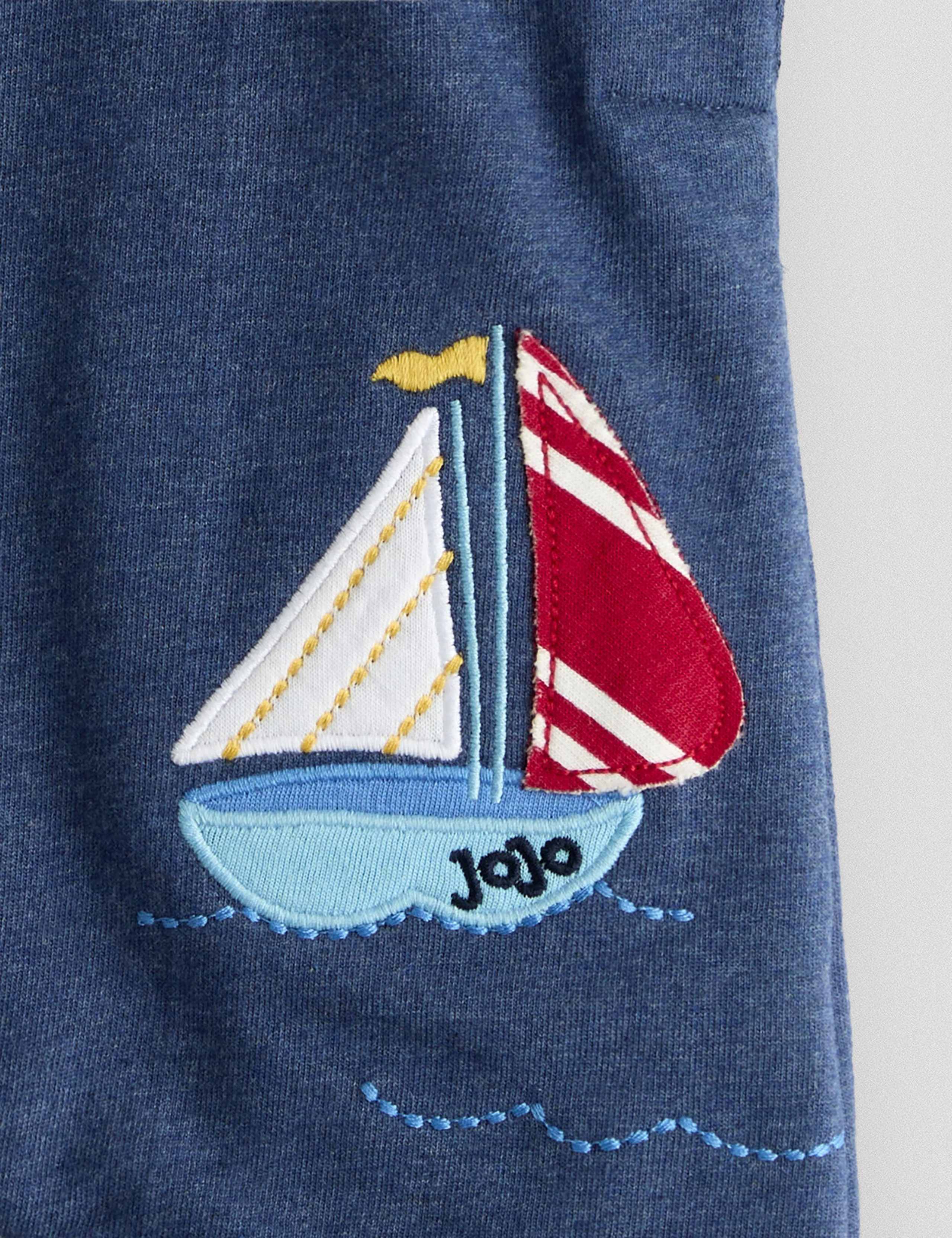 2 Piece Pure Cotton Seaside Dungaree Outfit (0-24 Mths) 3 of 6