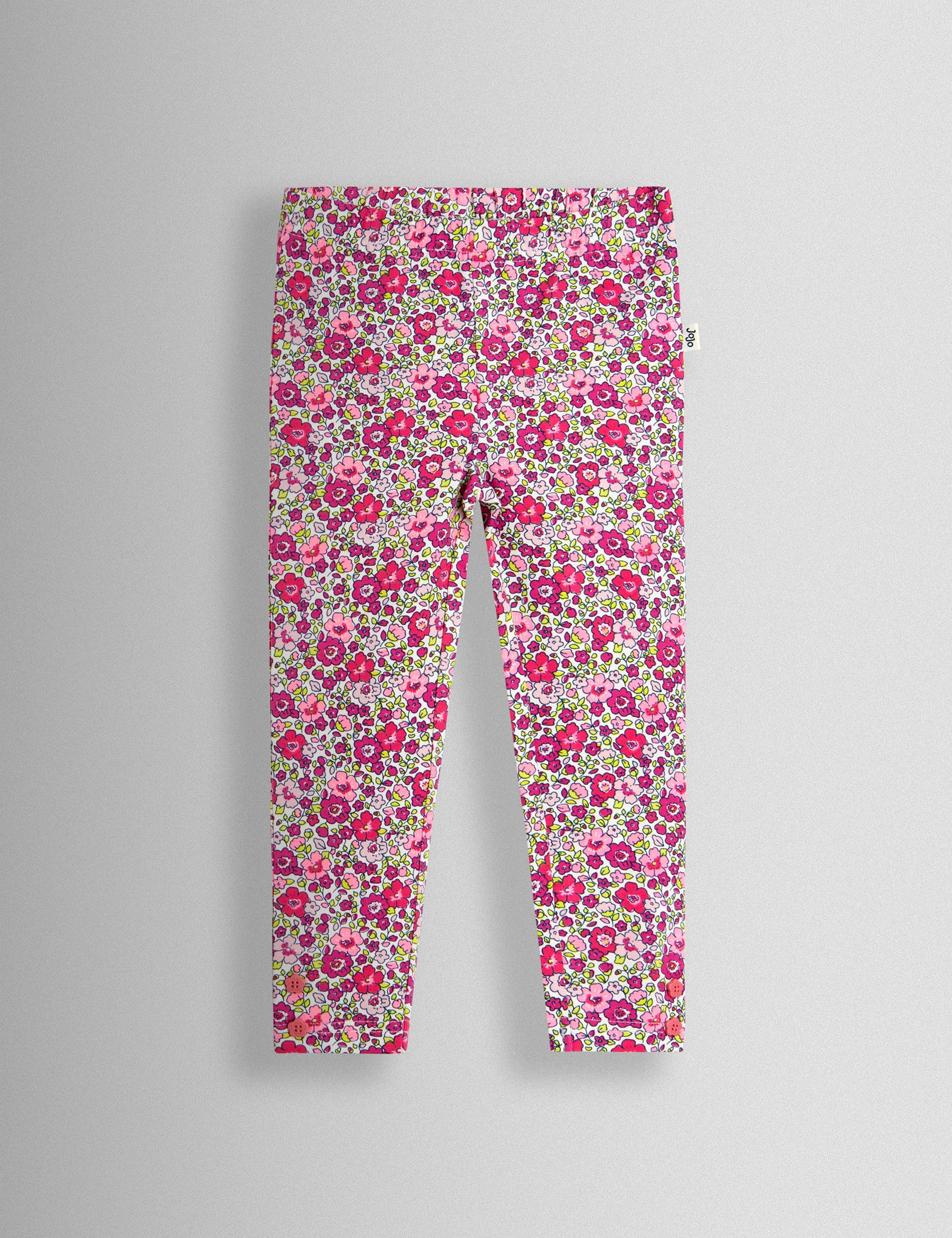 2 Pack Cotton Rich Floral Leggings (6 Months - 7 Years) 2 of 7