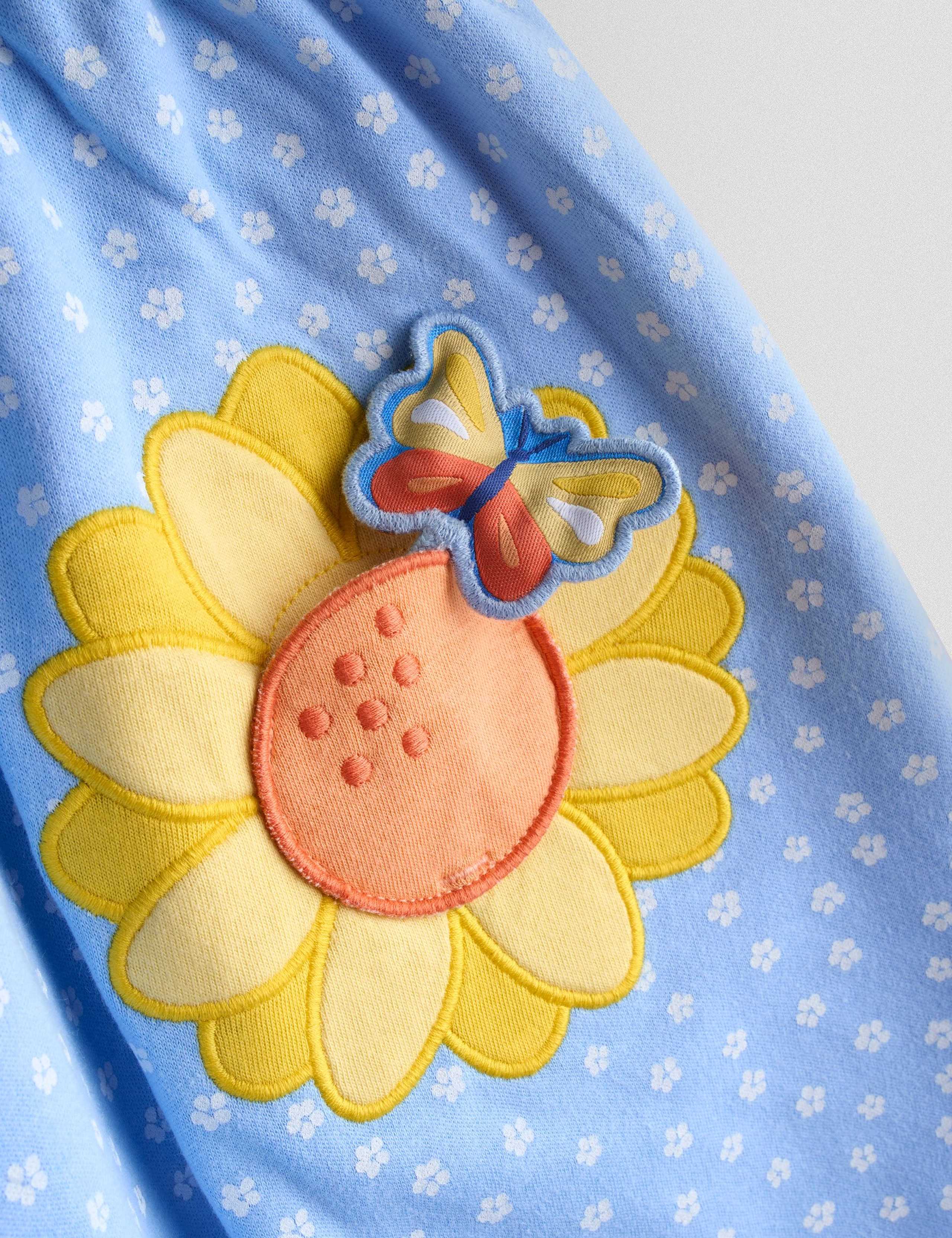 Pure Cotton Sunflower Dress (1-7 Years) 2 of 3
