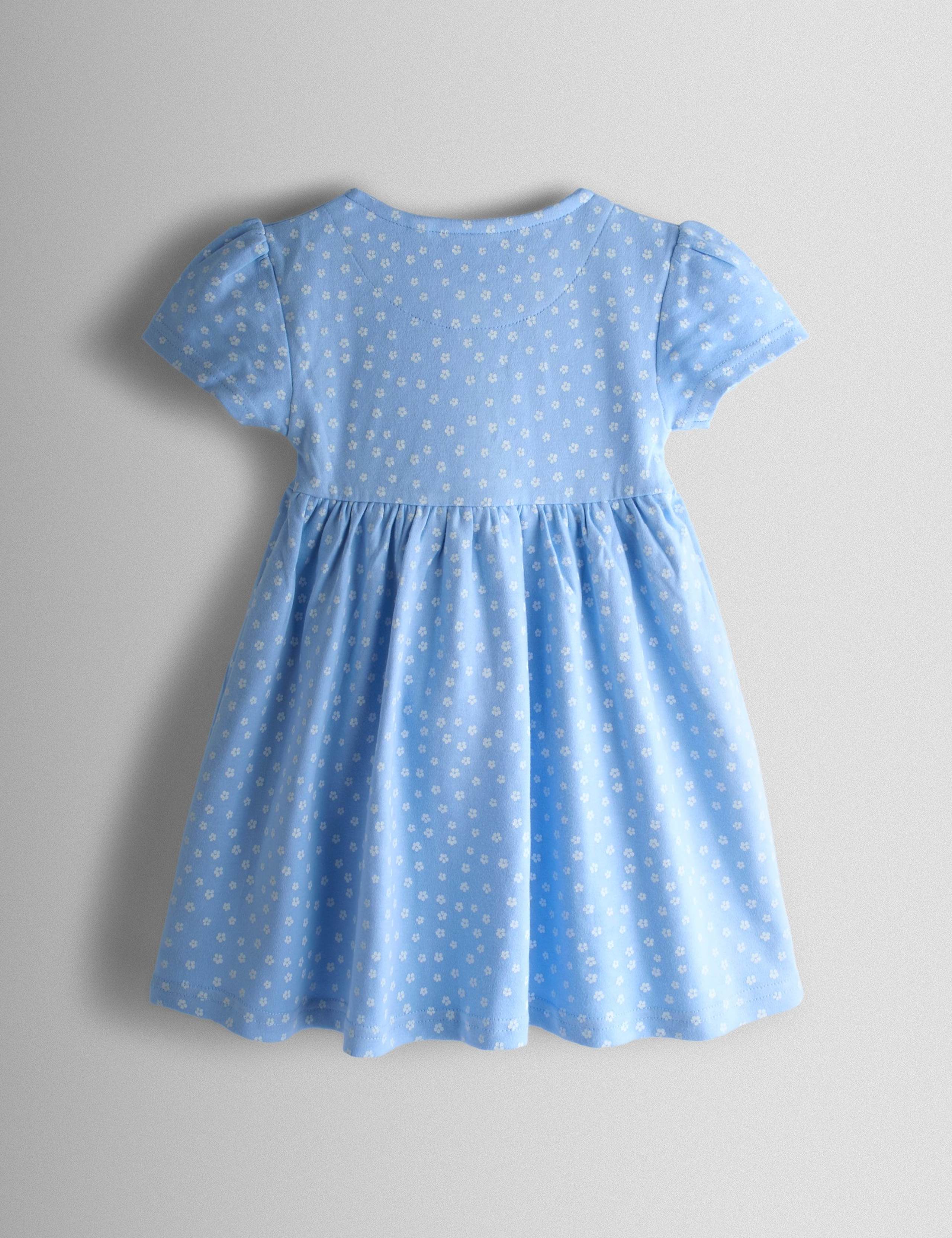 Pure Cotton Sunflower Dress (1-7 Years) 3 of 3