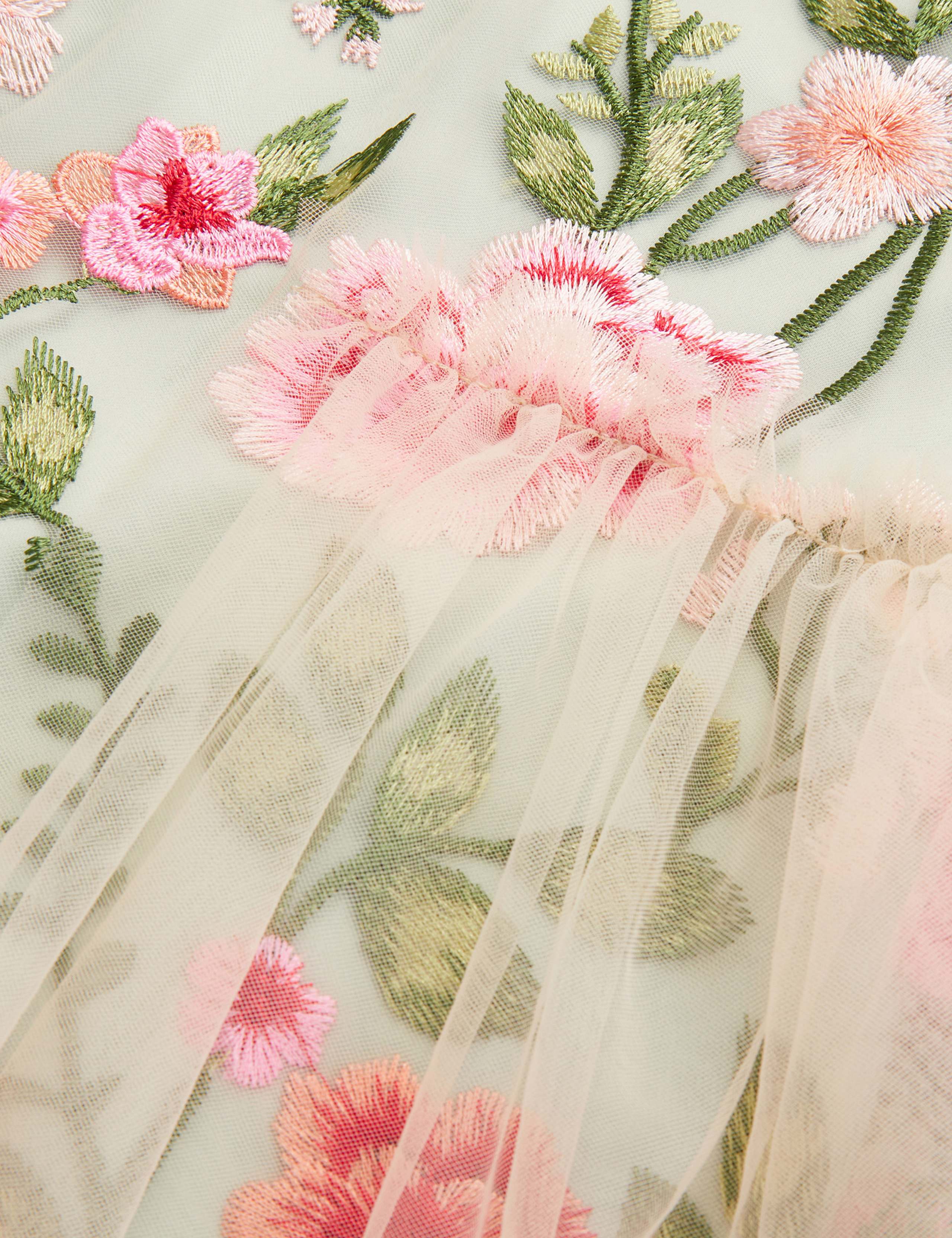 Floral Embroidered Dress (3-15 Yrs) 2 of 4