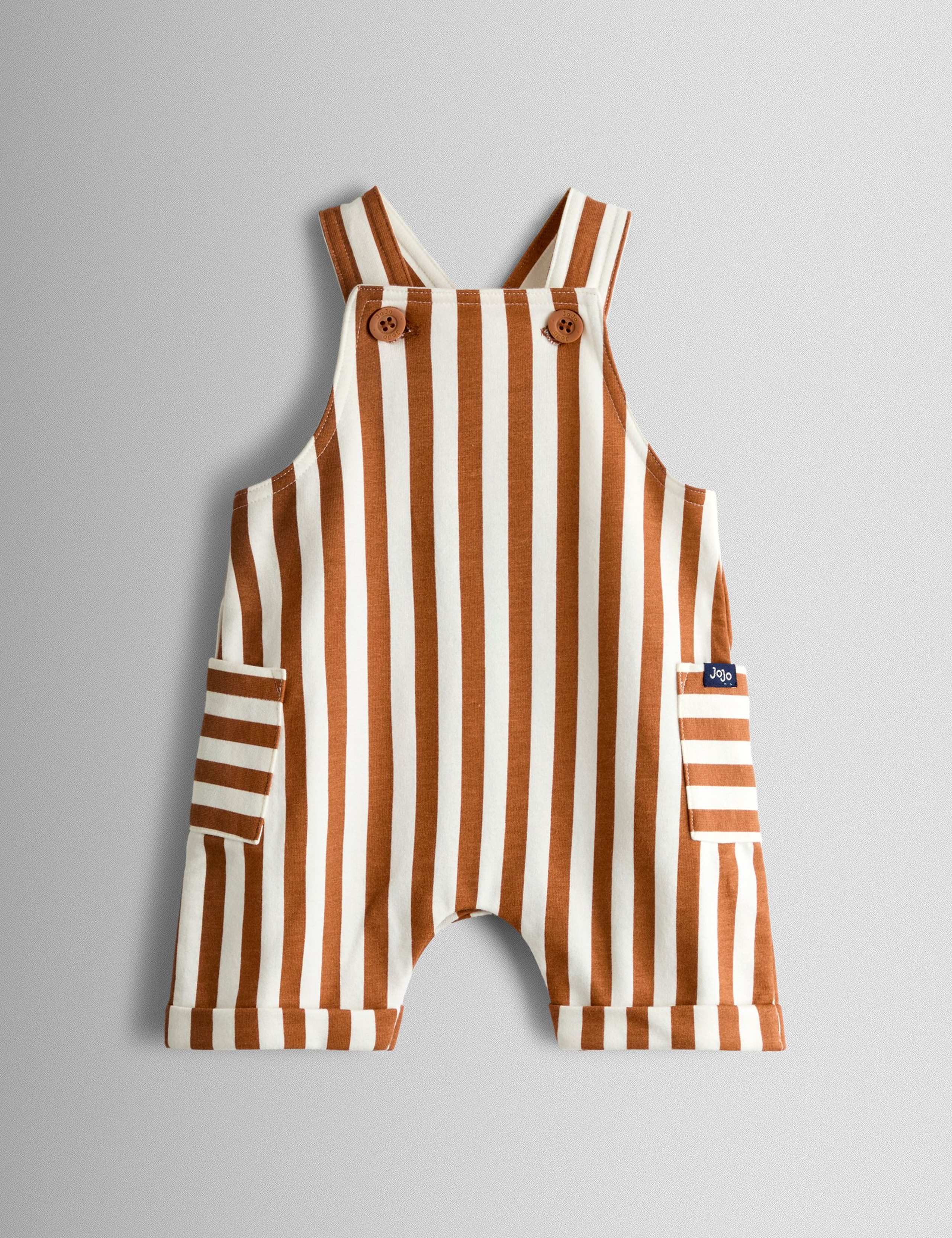 2 Piece Pure Cotton Dungarees & T-Shirt Set (0-18 Mths) 2 of 7