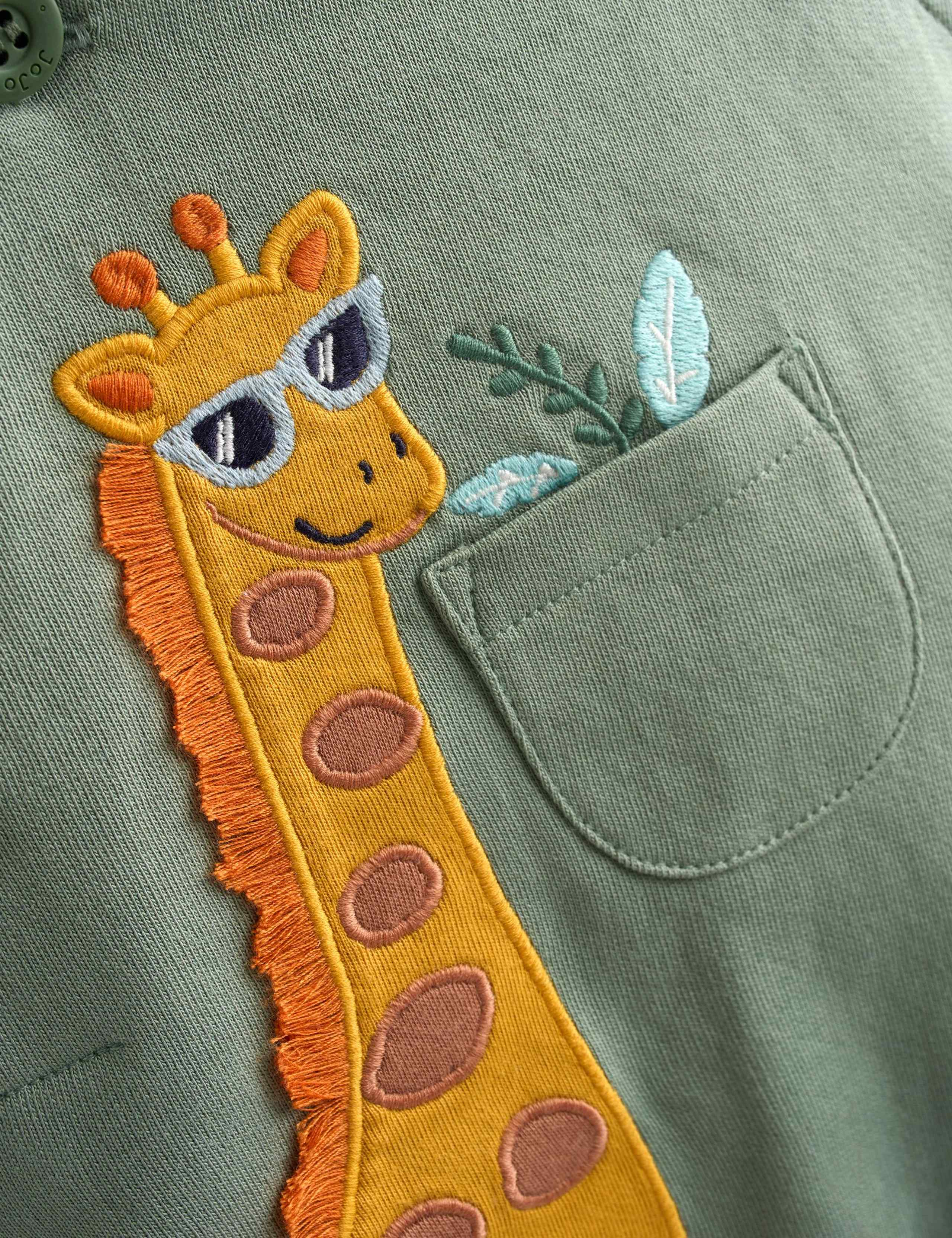 2 Piece Pure Cotton Dungarees & T-Shirt Set 3 of 7