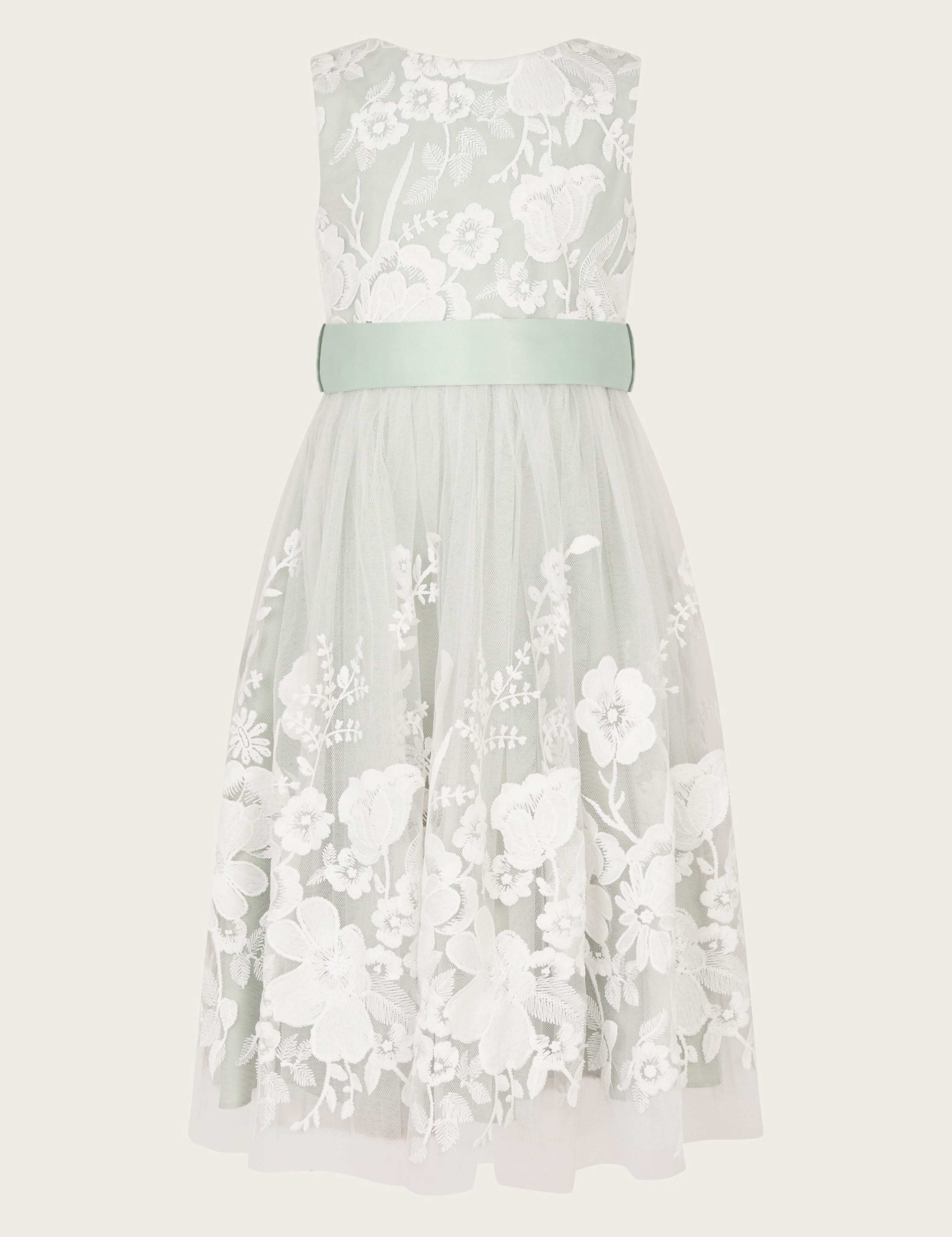 Embroidered Floral Lace Maxi Dress (2-15 Yrs) 2 of 4