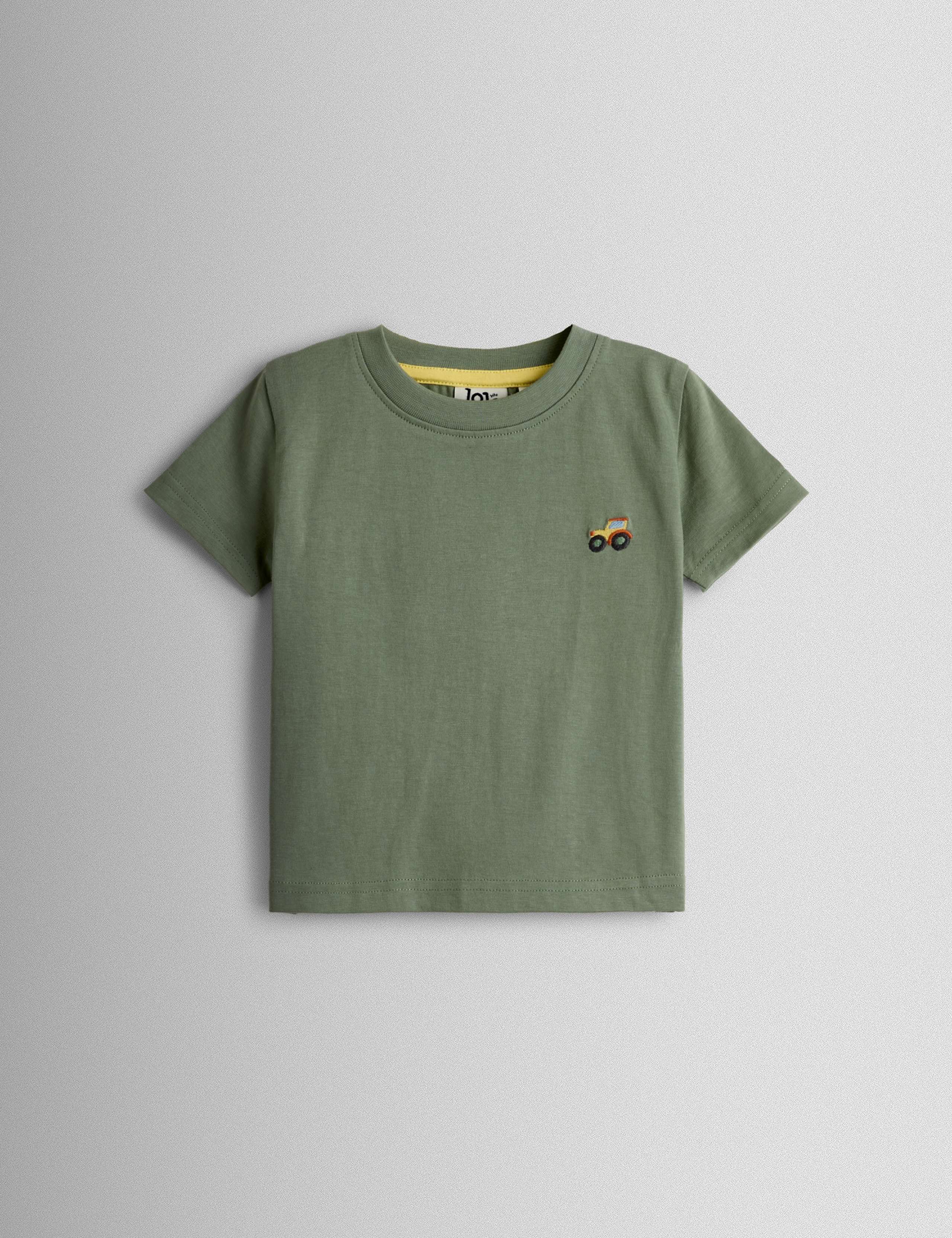 2 Pack Pure Cotton Tractor T-Shirts (0 Mths - 7 Yrs) 2 of 6