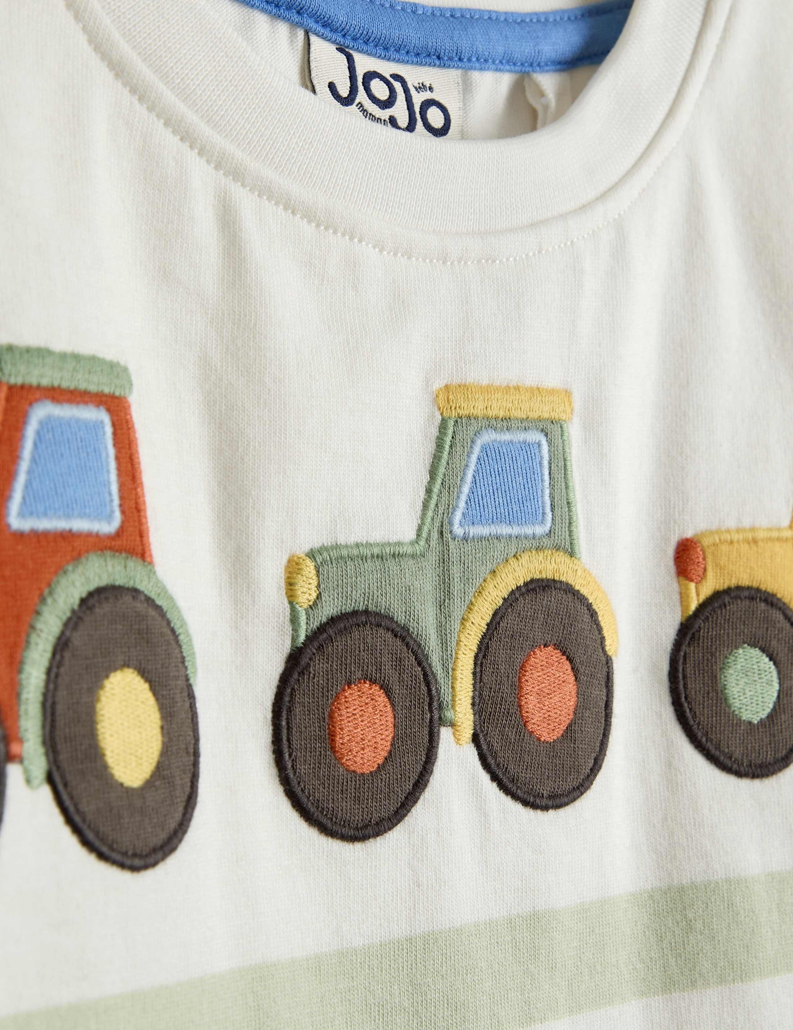 2 Pack Pure Cotton Tractor T-Shirts (0 Mths - 7 Yrs) 6 of 6