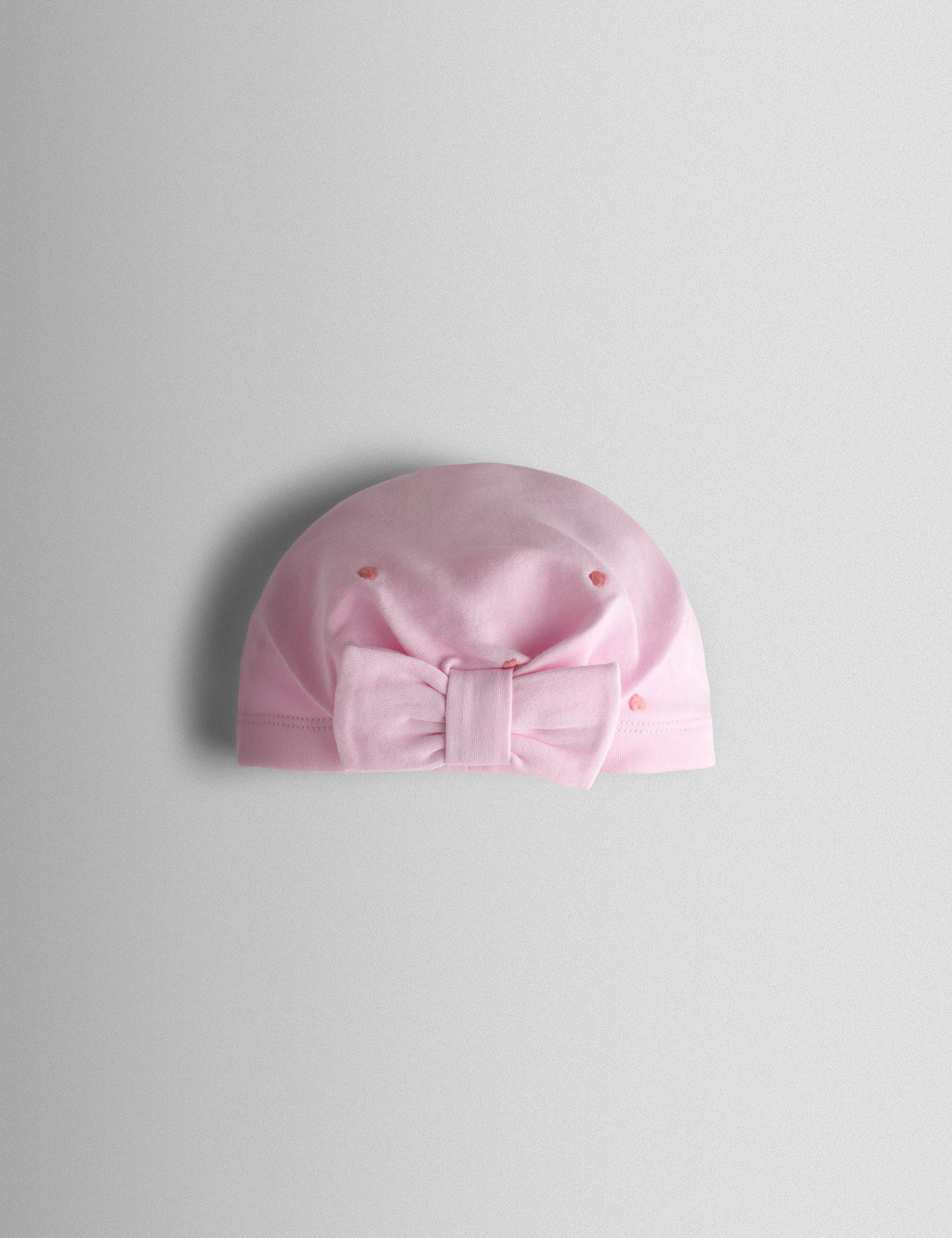 2 Piece Pure Cotton Embroidered Sleepsuit with Hat (7lbs-18 Mths) 7 of 8