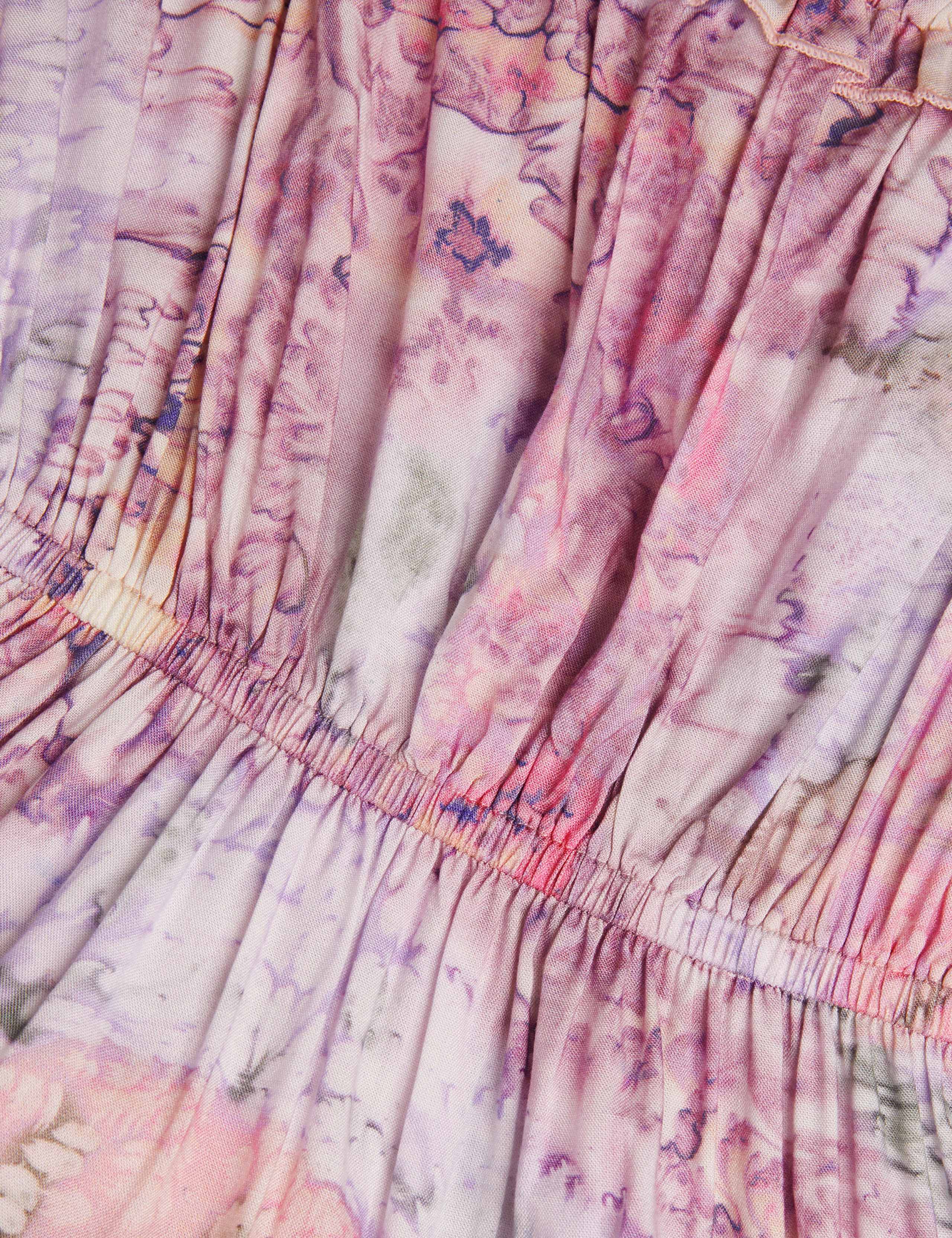 Marbled Floral Maxi Dress (7-15 Yrs) 3 of 3