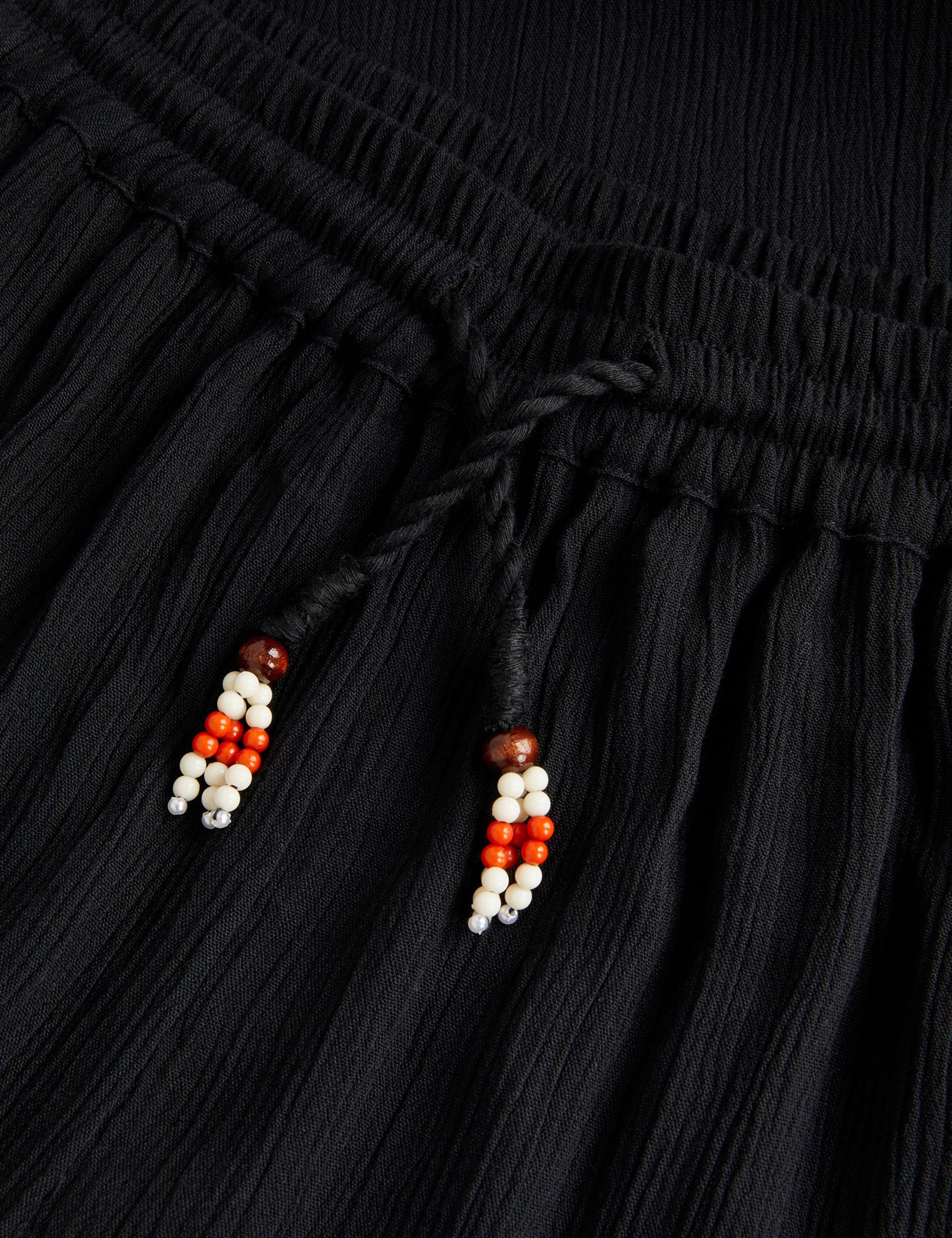 Crinkle Drawstring Wide Leg Trousers (7-15 Yrs) 2 of 3