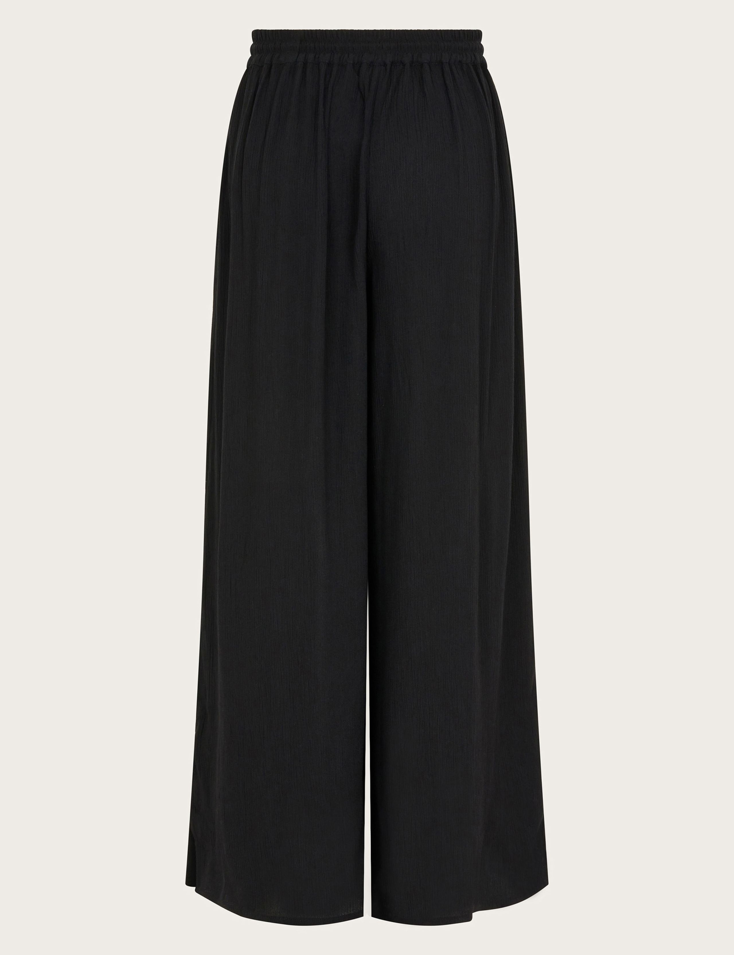 Crinkle Drawstring Wide Leg Trousers (7-15 Yrs) 3 of 3