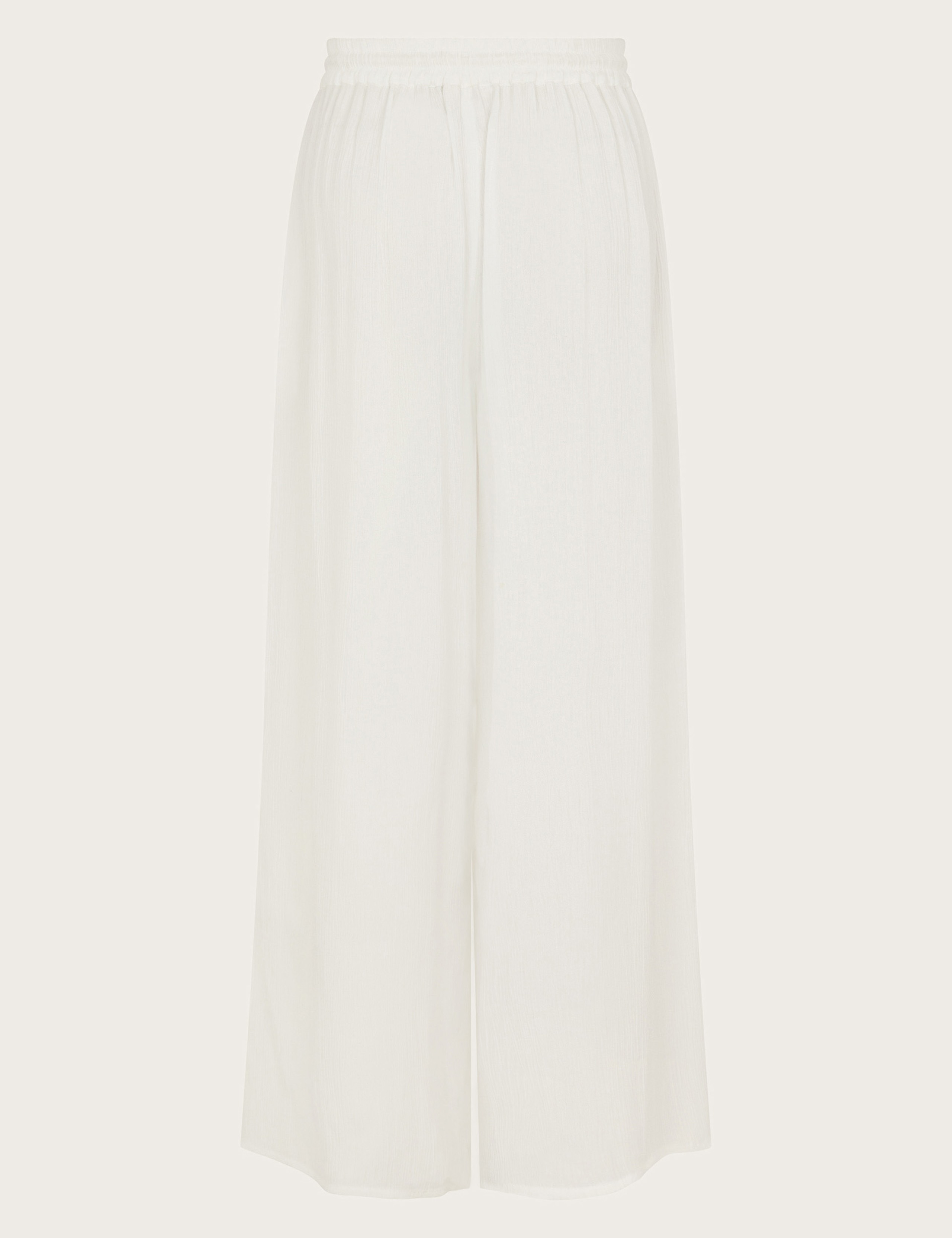 Crinkle Drawstring Wide Leg Trousers (7-15 Yrs) 3 of 3