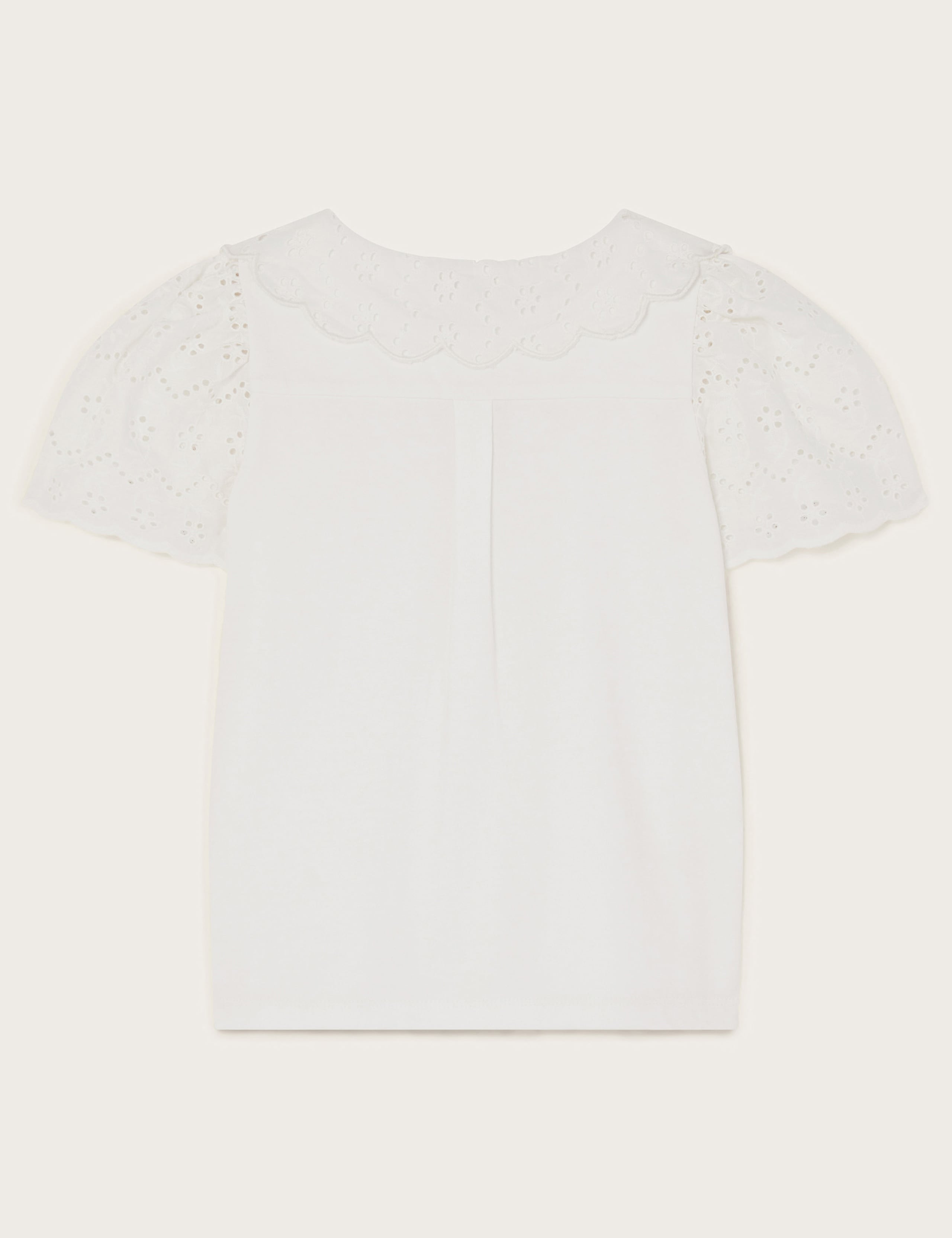 Pure Cotton Broderie Blouse (3-15 Yrs) 3 of 3