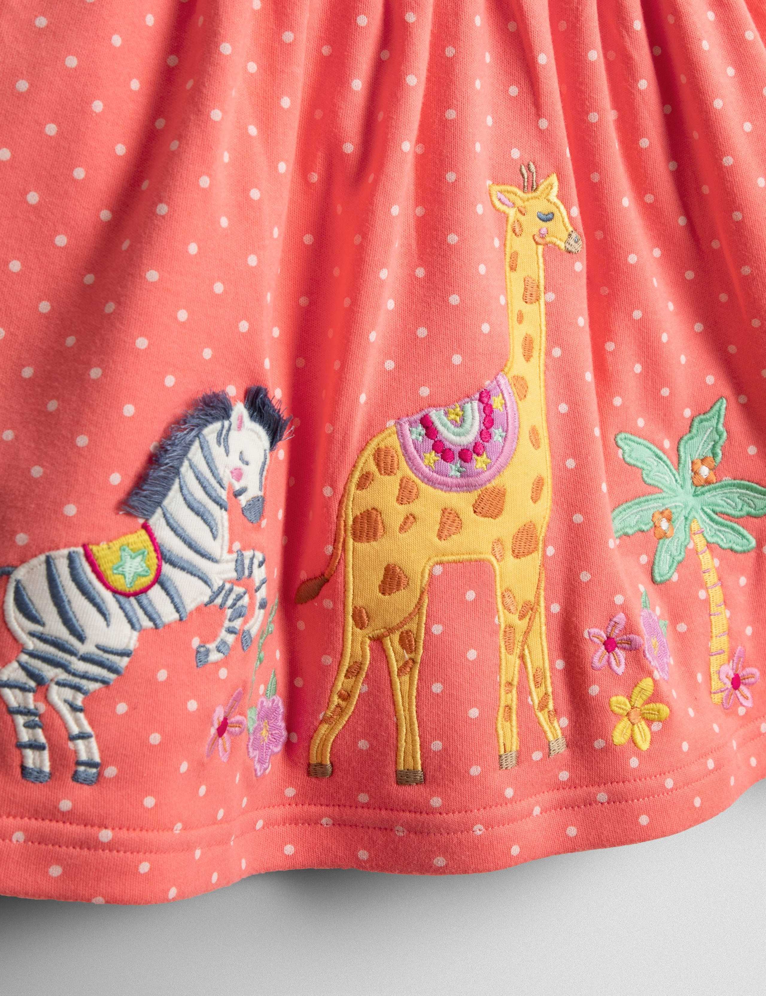 Pure Cotton Patterned Round Neck Dress 3 of 4