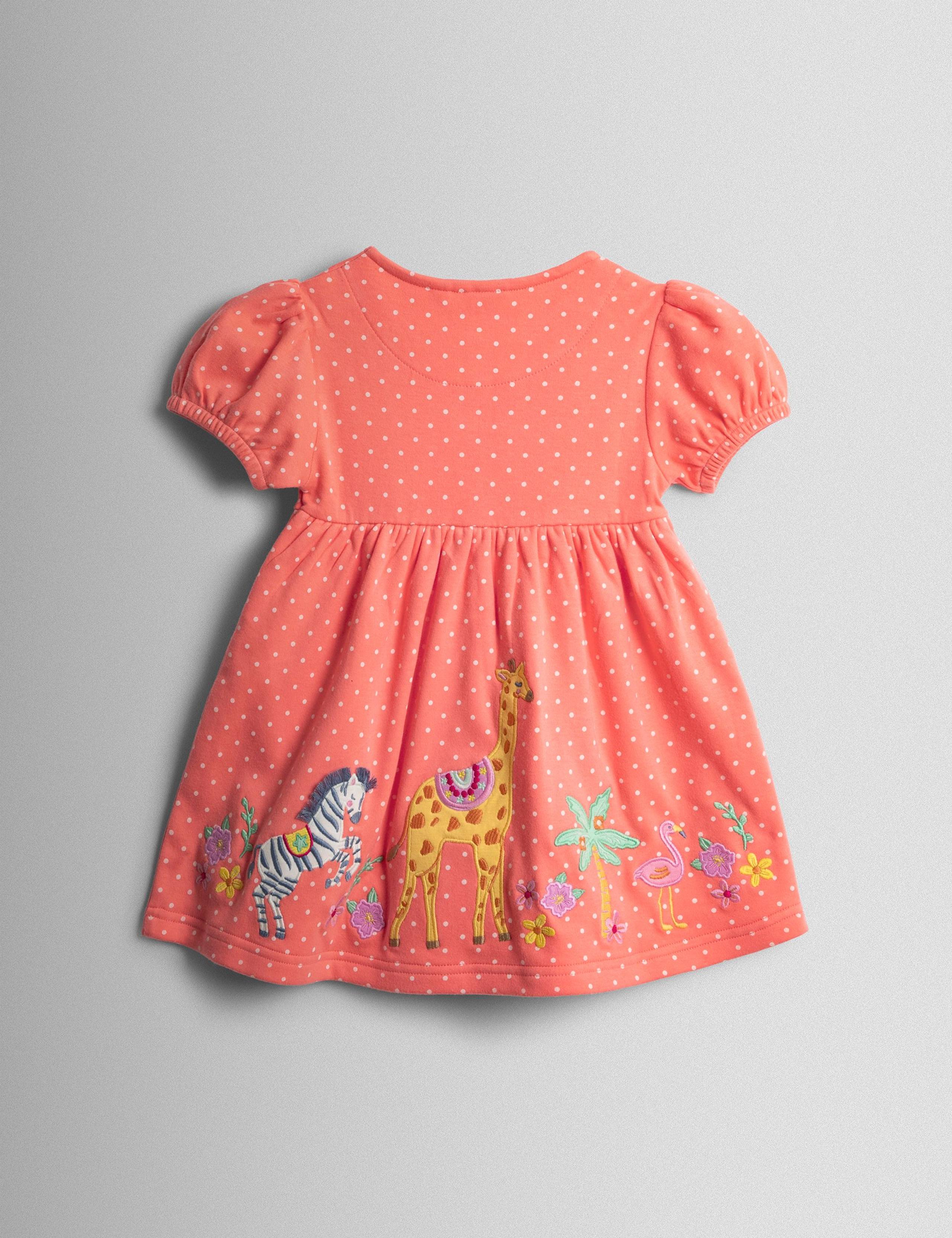 Pure Cotton Patterned Round Neck Dress 4 of 4