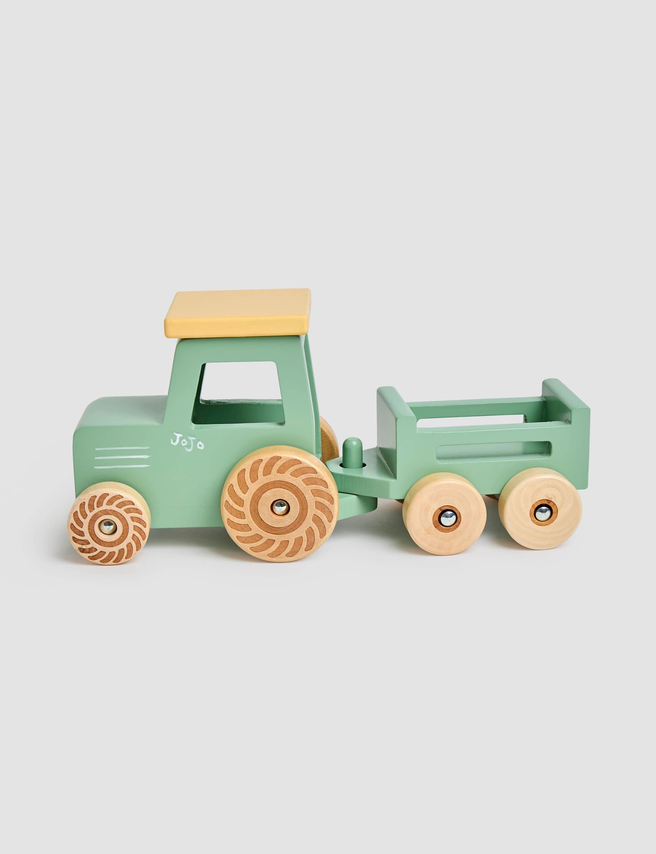 Wooden Farm Tractor & Trailer Set 2 of 6