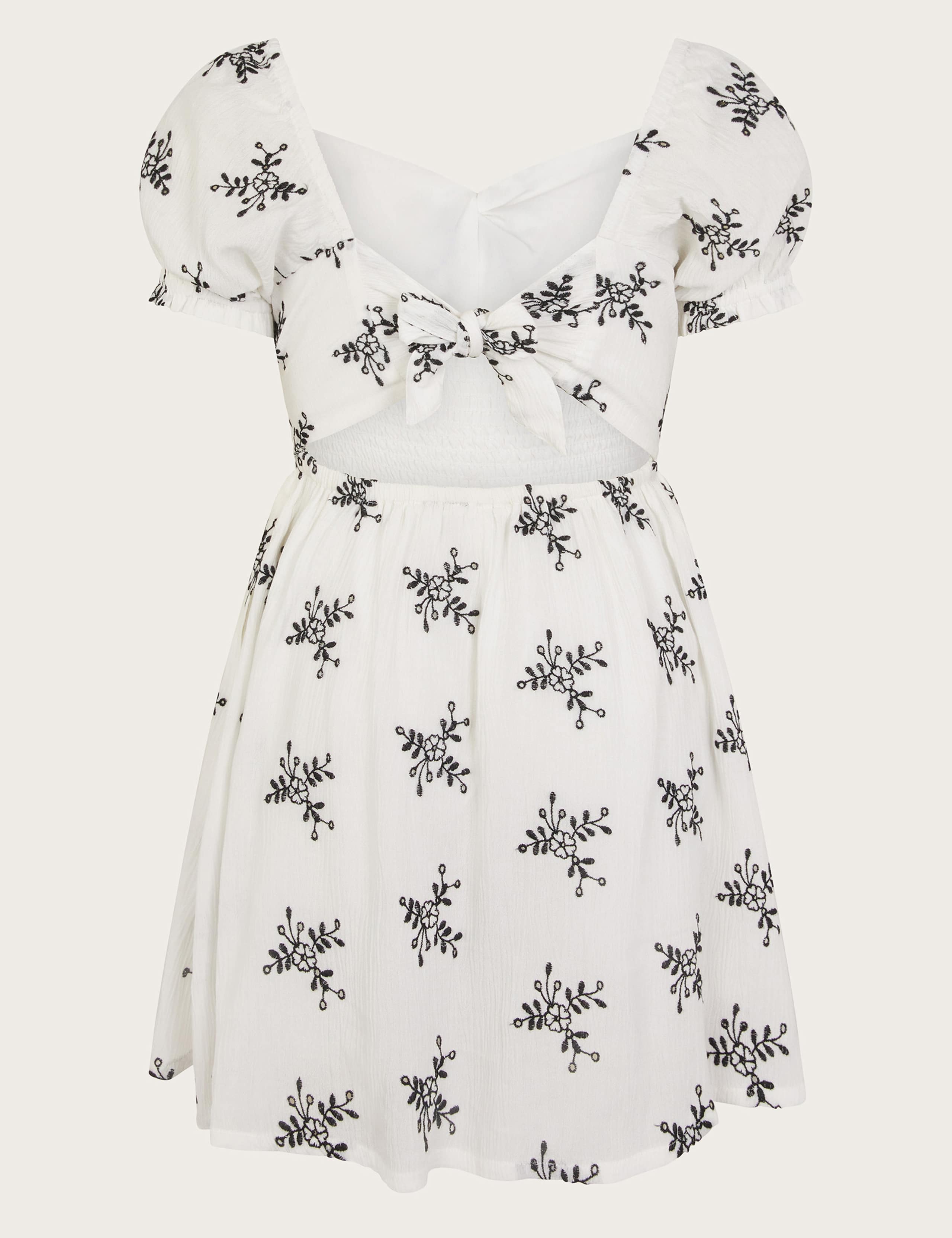 Floral Broderie Puff Sleeve Dress (7-15 Yrs) 3 of 3