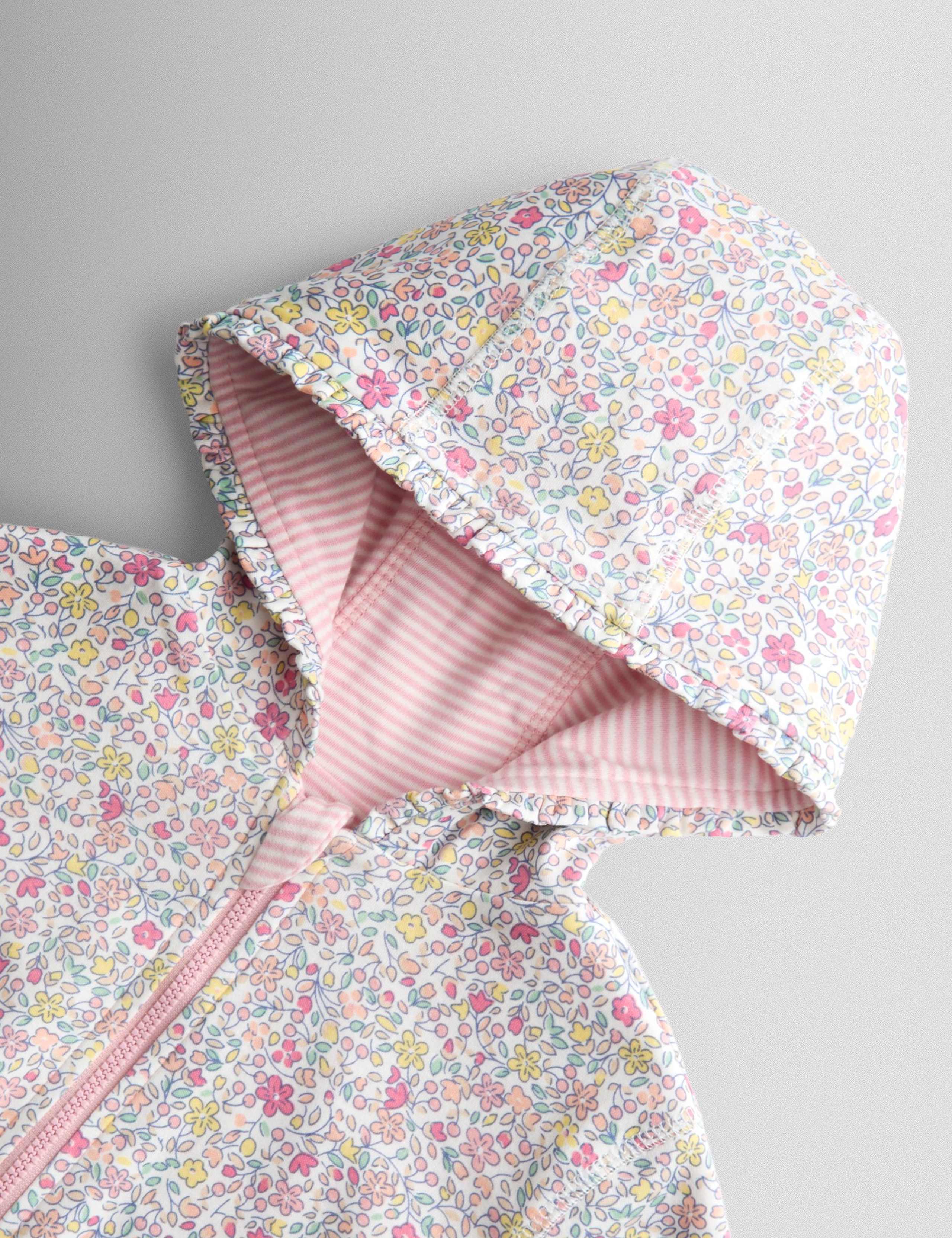 Pure Cotton Reversible Floral Bunny Hoodie (6 Mths - 7 Yrs) 5 of 9
