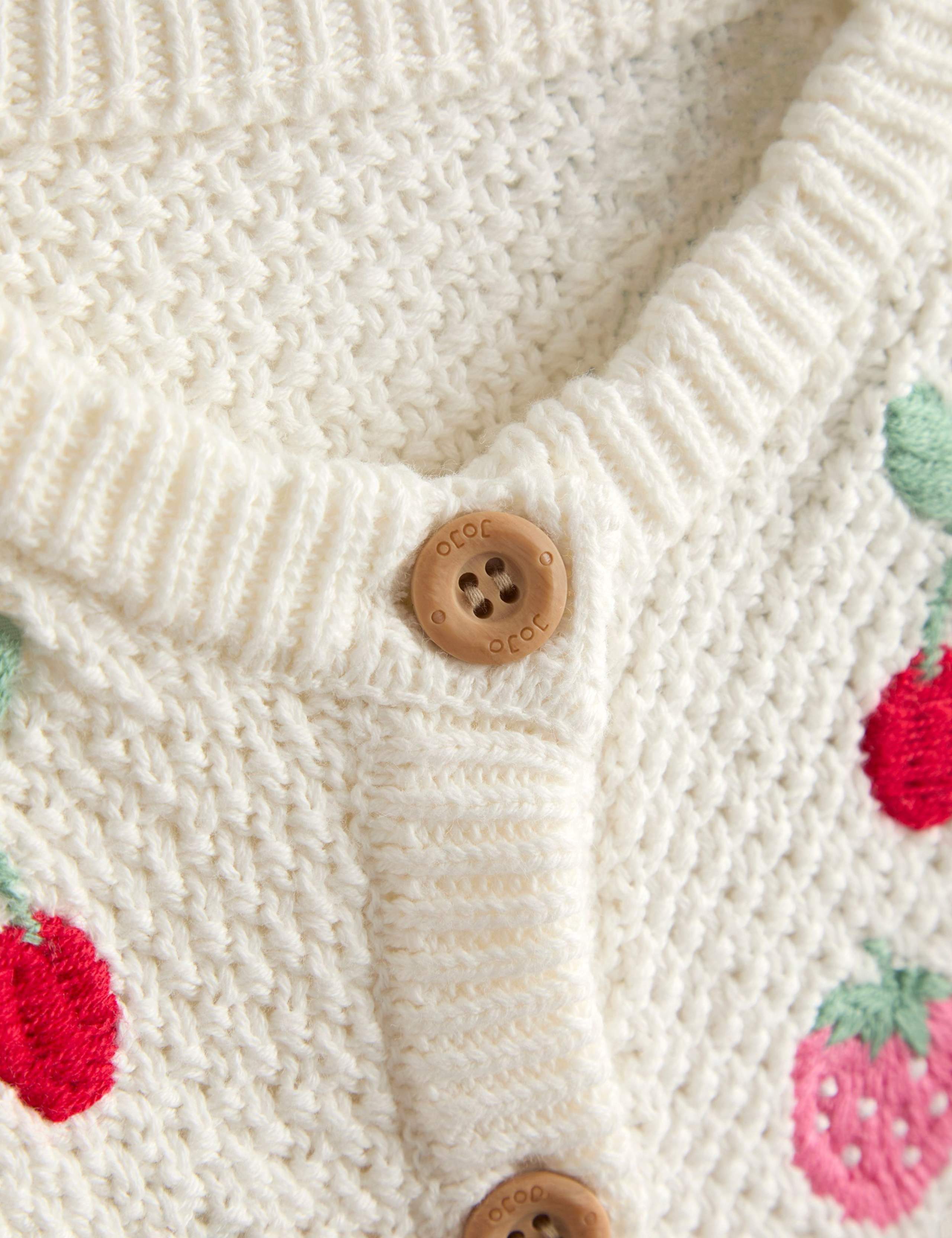Pure Cotton Fruit Cardigan (6 Mths-7 Yrs) 2 of 3