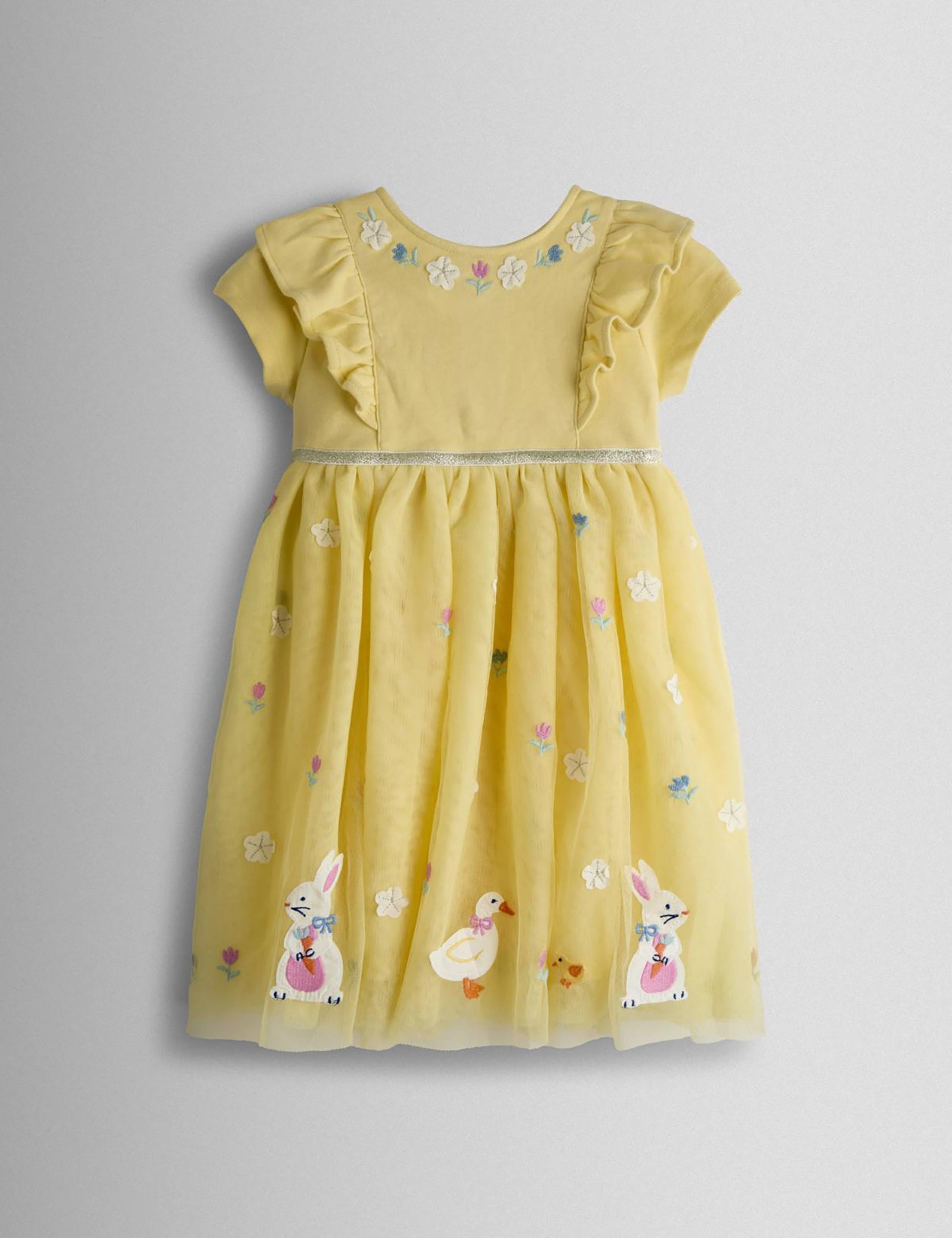 Cotton Rich Easter Applique Tulle Party Dress (6 Months-7 Years) 1 of 4