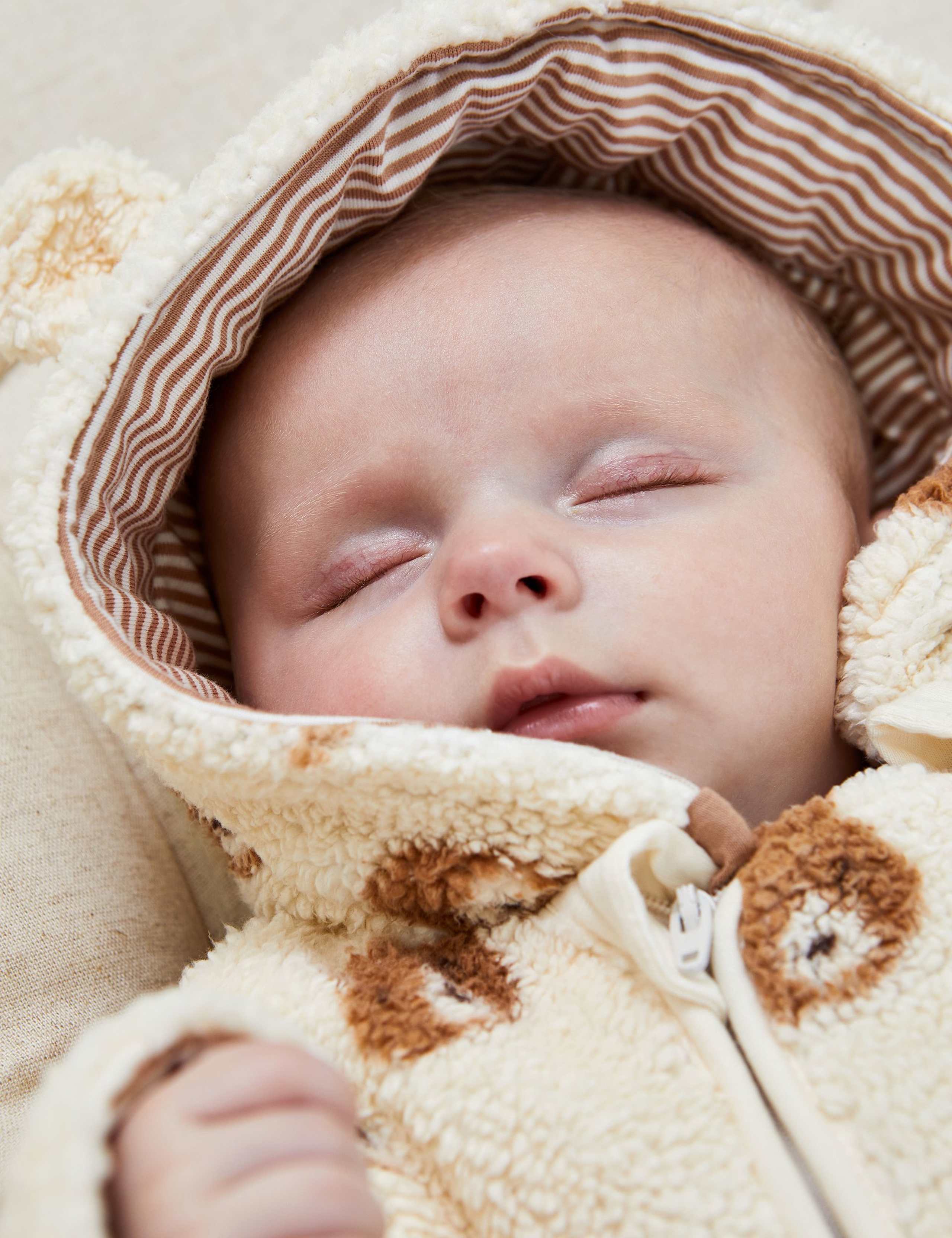 Bear Print Zip Pramsuit (0-12 Months) 2 of 6