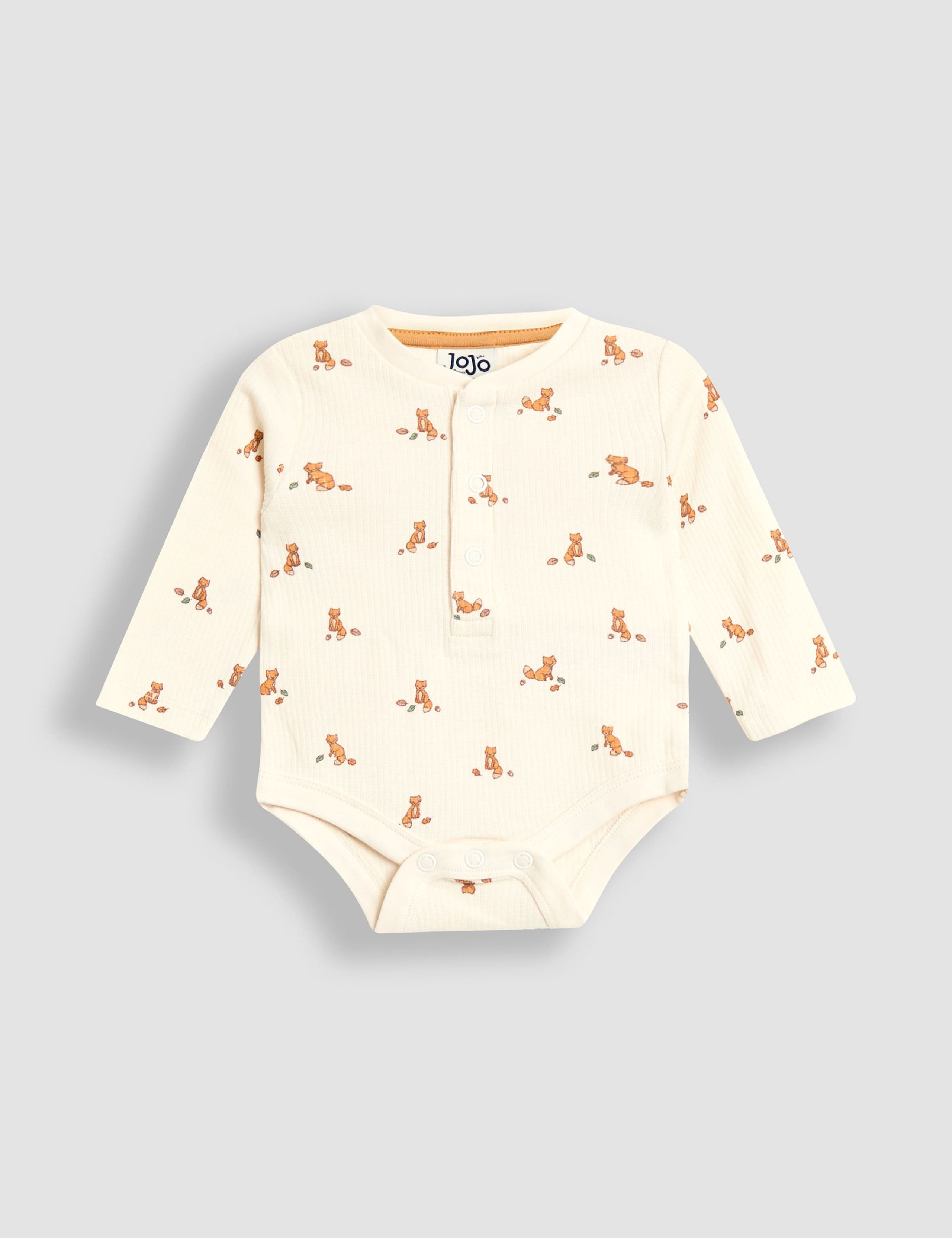 3 Piece Cotton Rich Fox Outfit (0-24 Months) 5 of 10