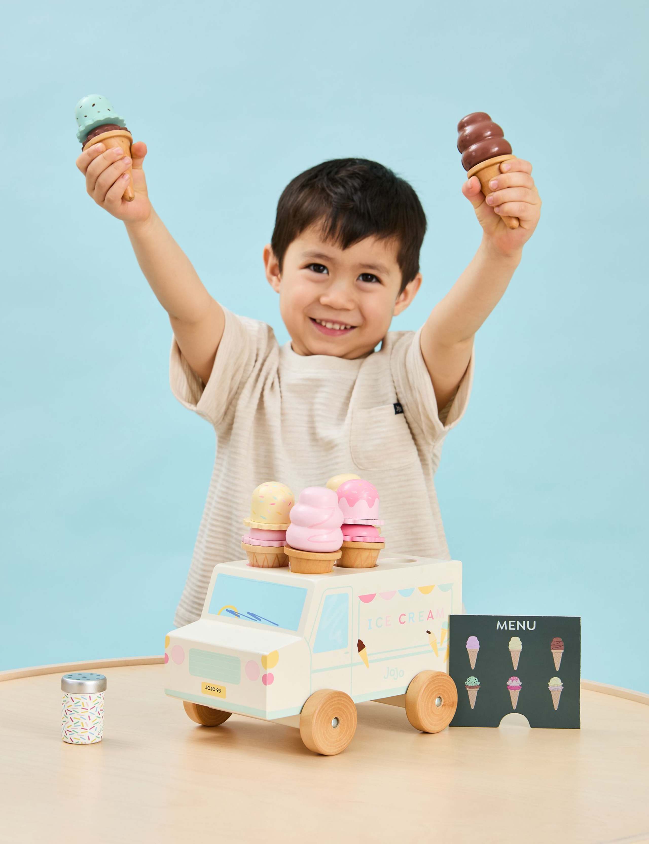 Wooden Ice Cream Van Playset (3+ Yrs) 1 of 4