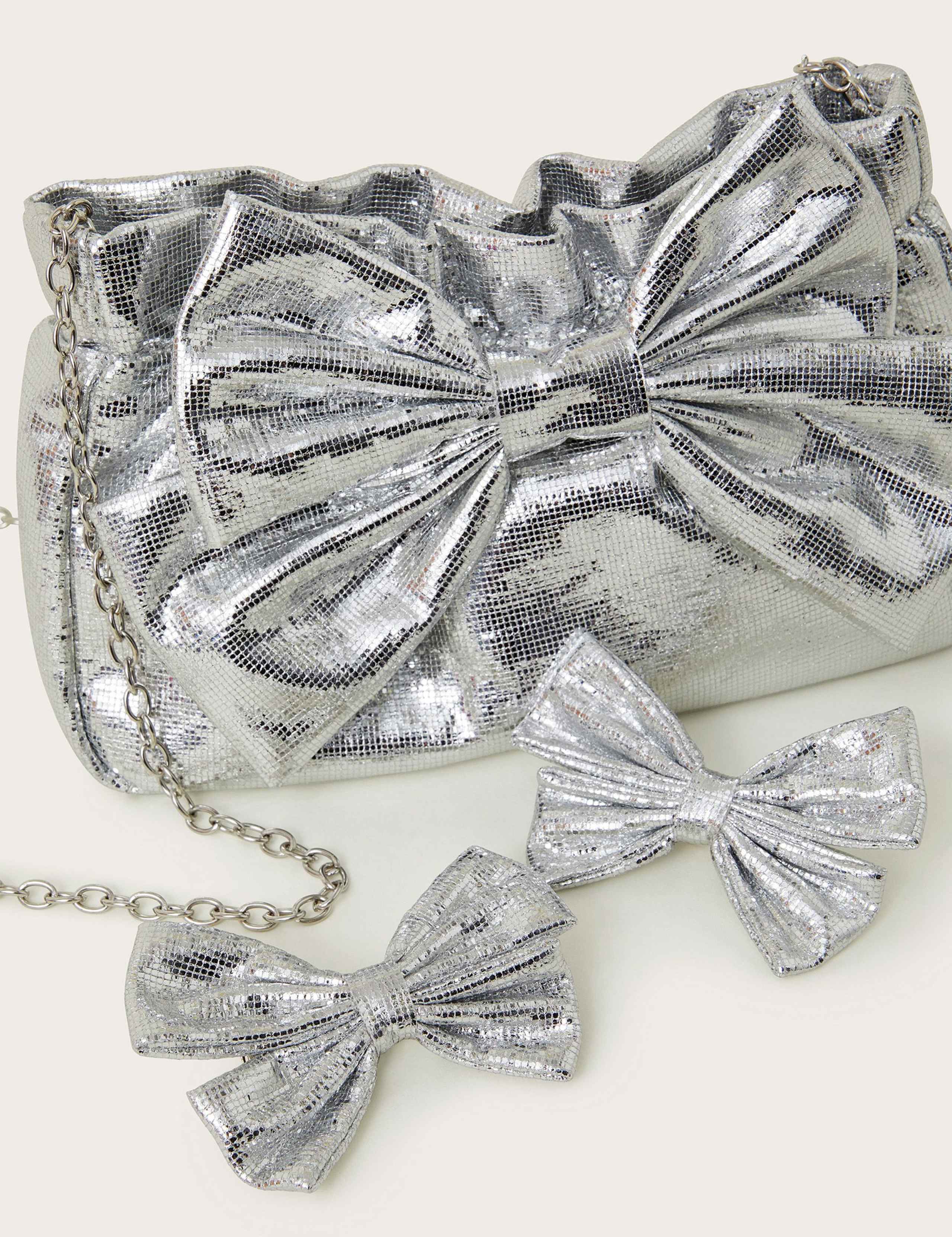 Kids' Metallic Bow Occasion Party Bag 3 of 4
