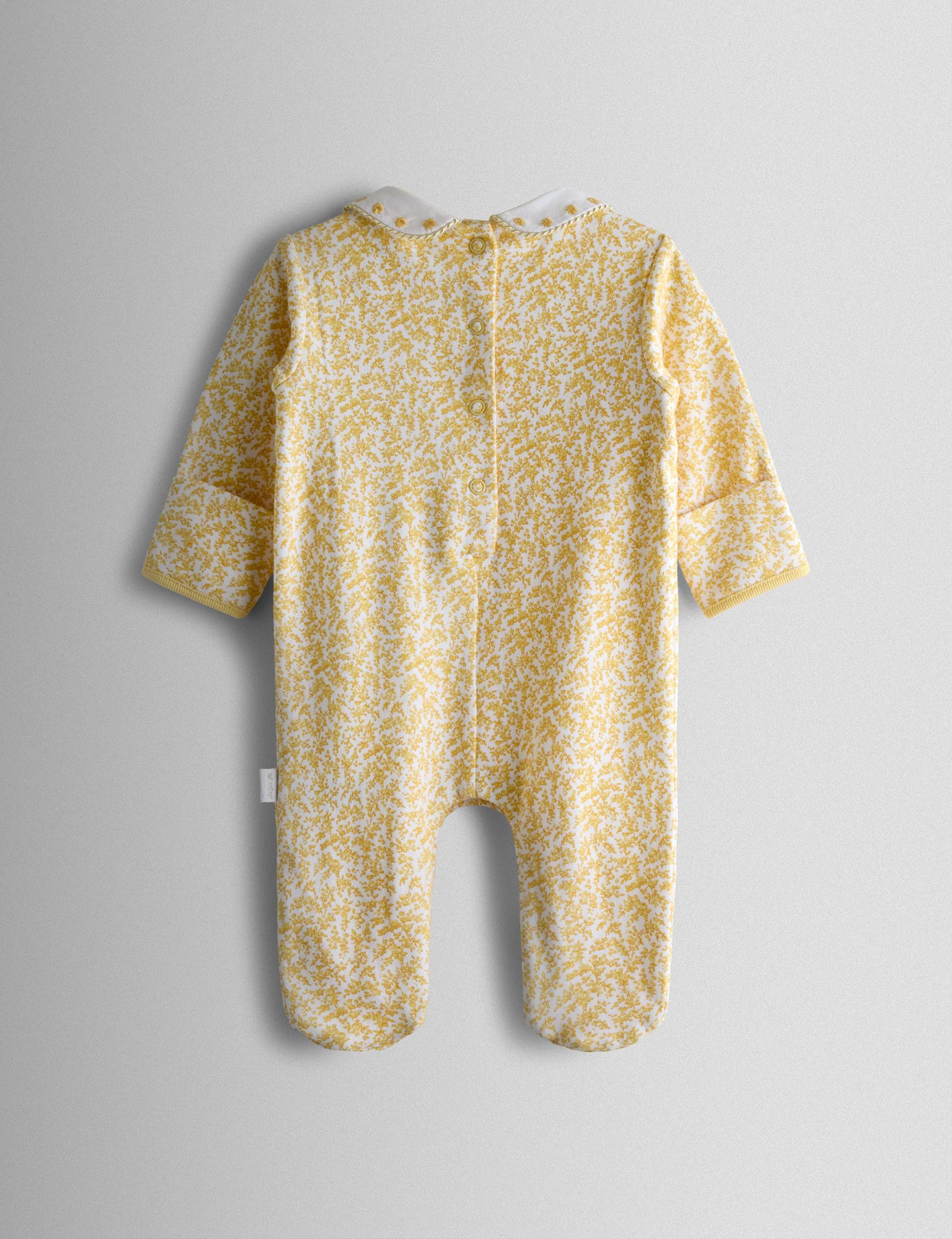 Pure Cotton Smocked Sleepsuit (0-12 Mths) 3 of 4