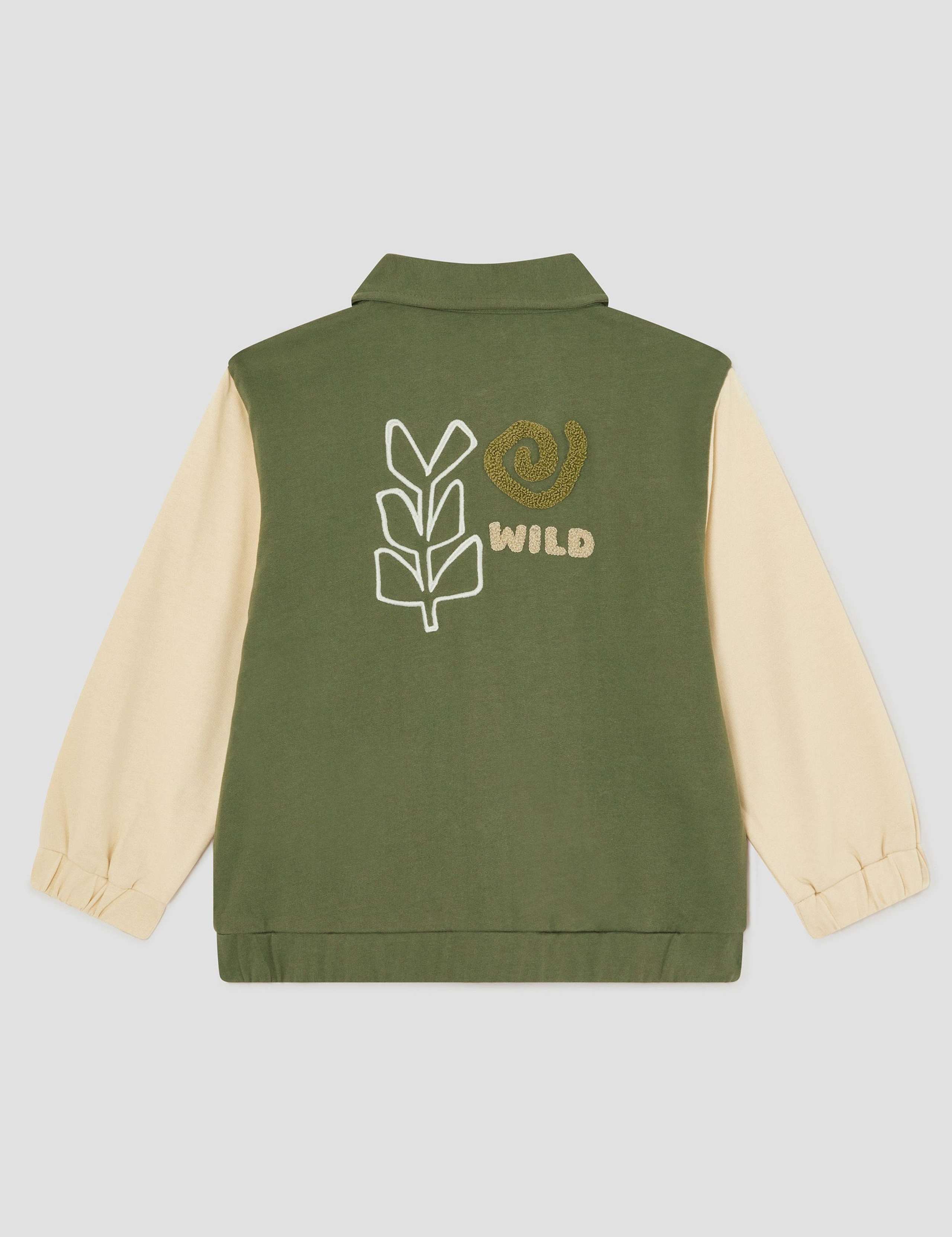 Pure Cotton Pinstripe Shacket (2-13 Yrs) 2 of 3