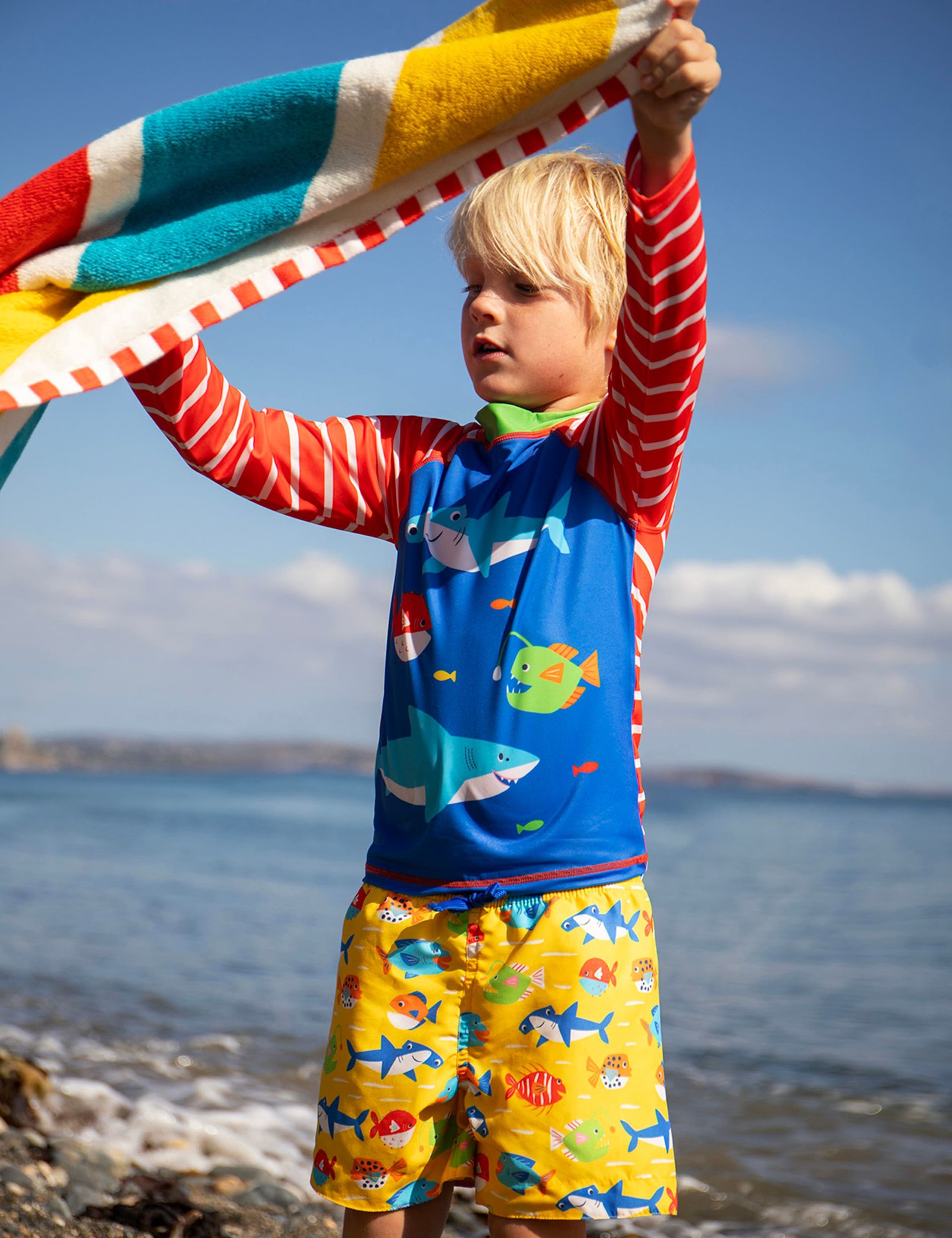 Fish Print Swim Shorts (1-10 Years) 2 of 4