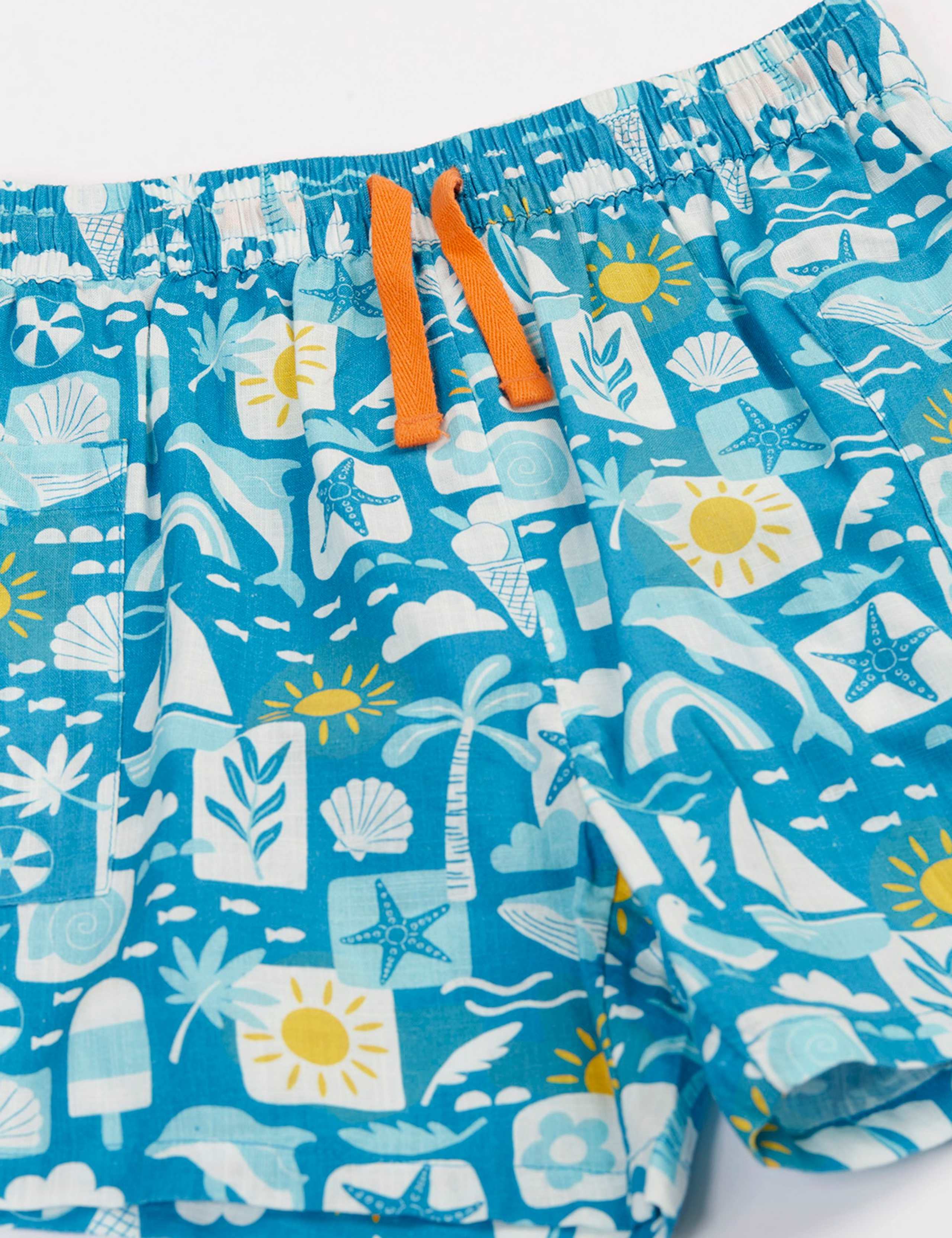 Pure Cotton Printed Shorts (2-10 Yrs) 3 of 4
