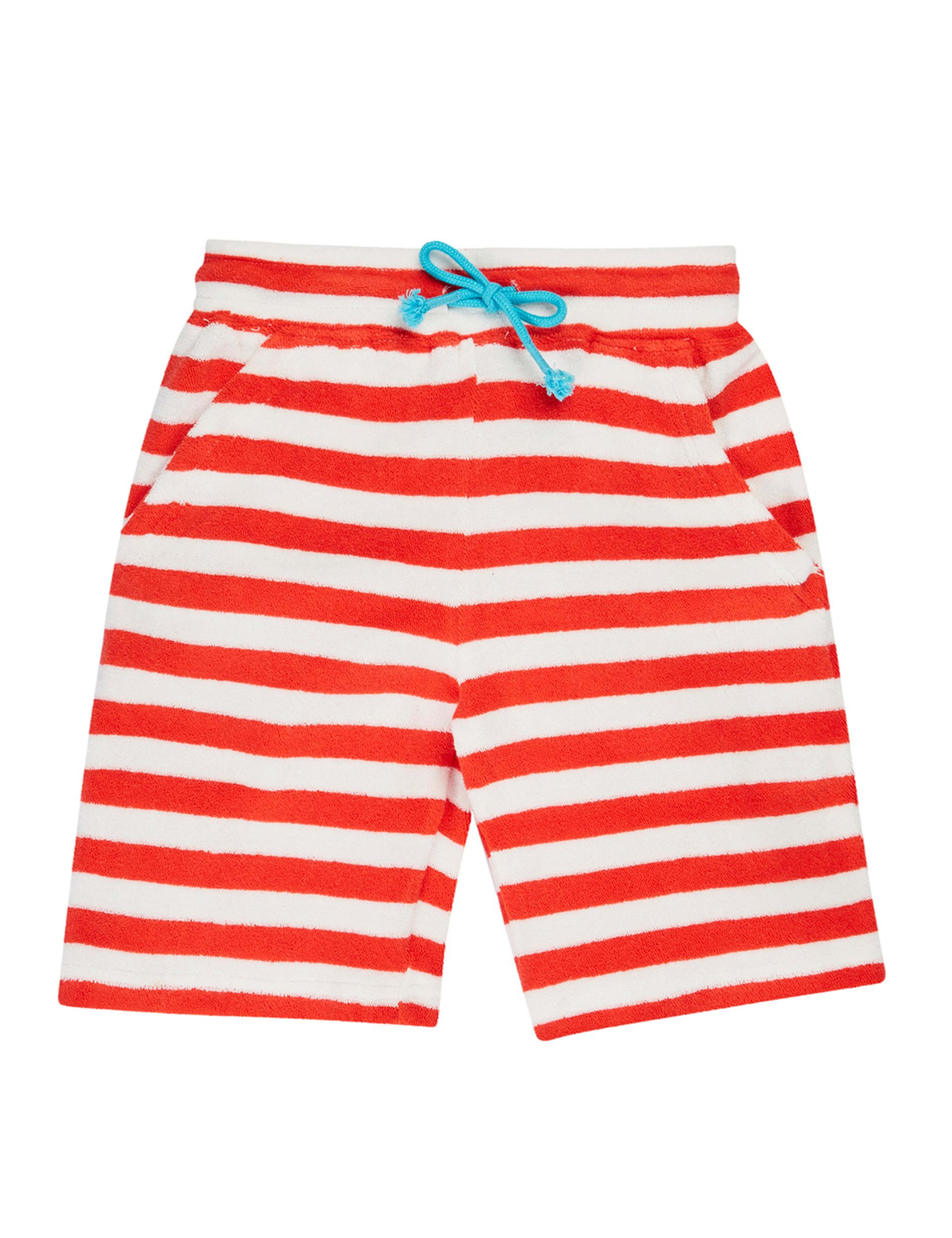 Pure Cotton Striped Shorts (1-10 Yrs) 1 of 4