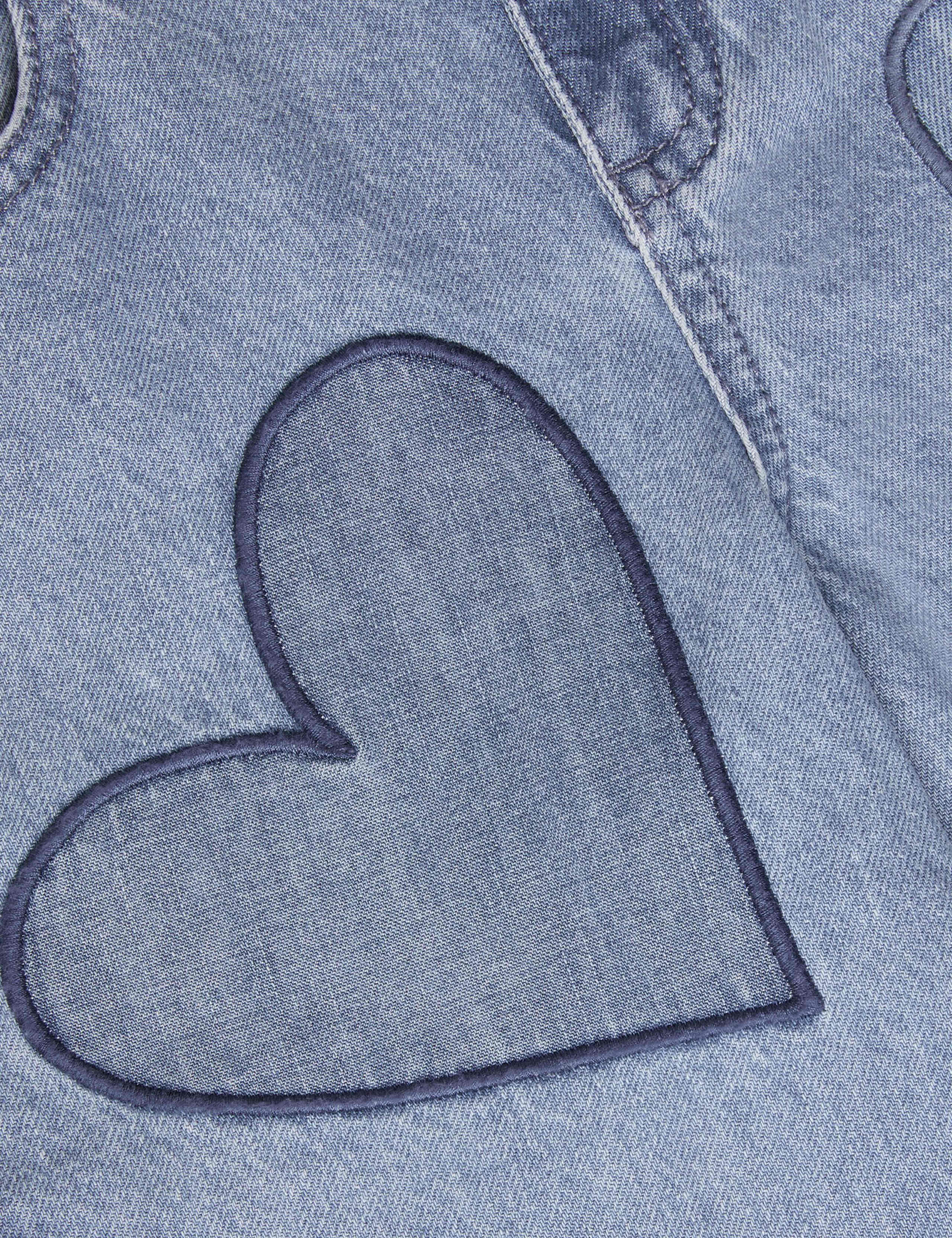 Pure Cotton Embroidered Heart Wide Leg Jeans (3-13 Yrs) 3 of 3