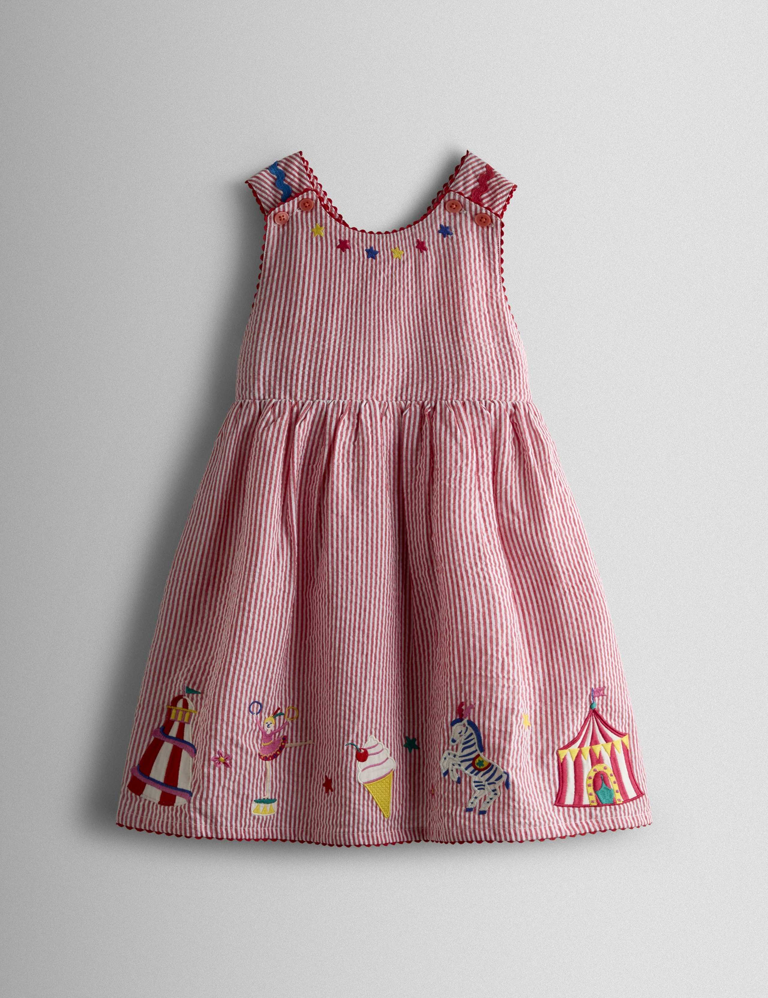 Fairground Applique Cross Back Dress (6 Mths-7 Yrs) 1 of 4