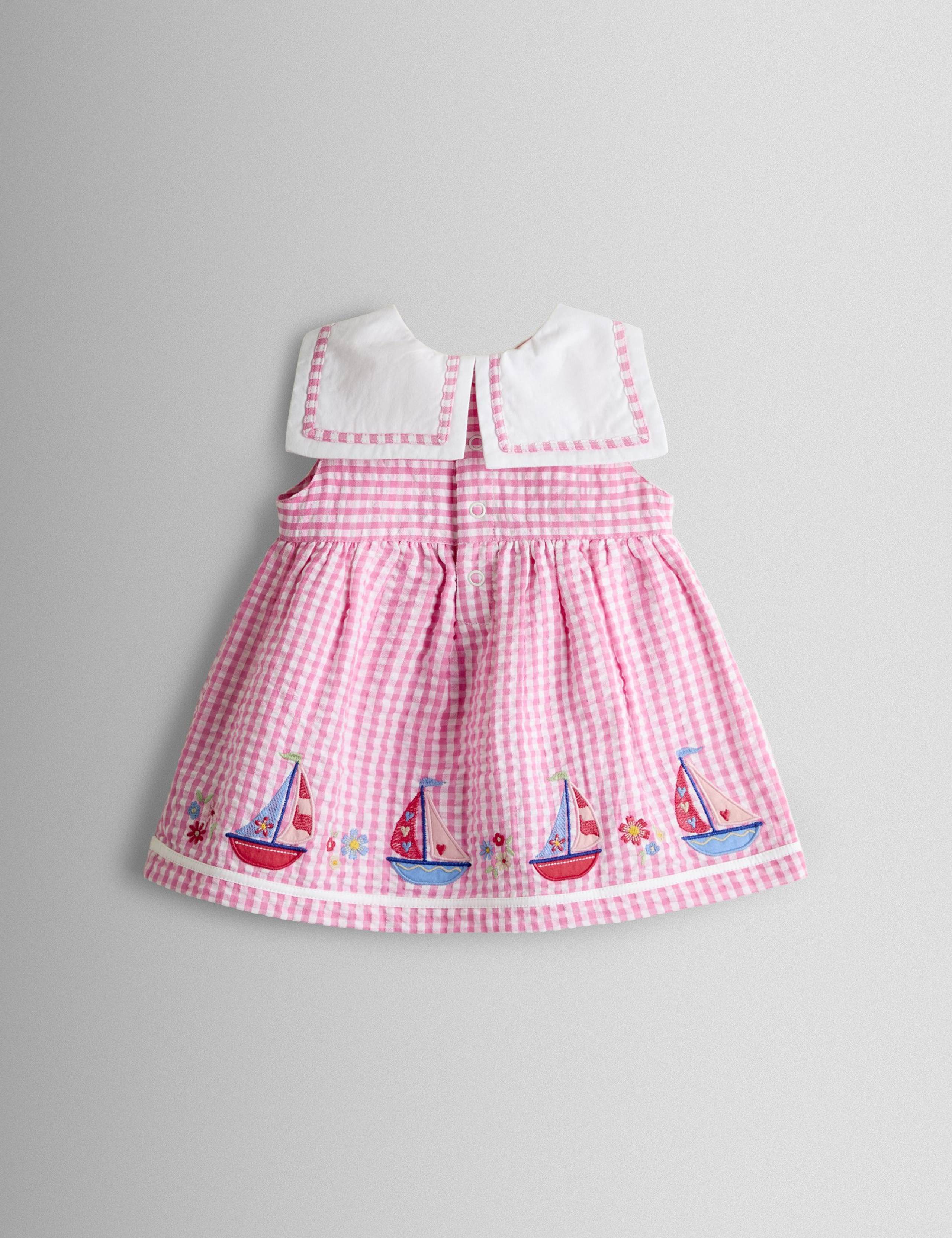 2 Piece Sailboat Applique Dress (0-24 Mths) 3 of 6