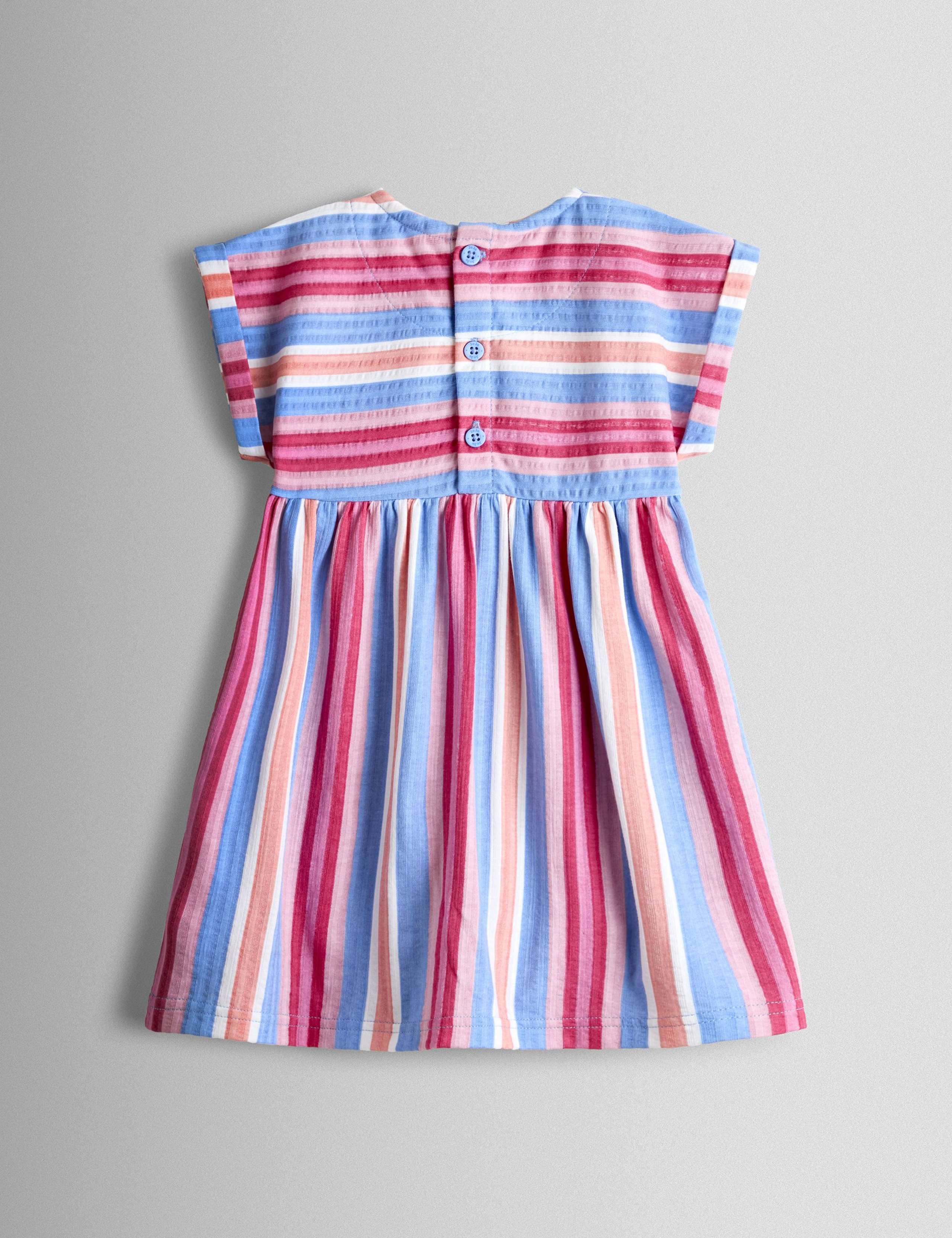 Pure Cotton Striped Dress (6 Mths-7 Yrs) 2 of 3