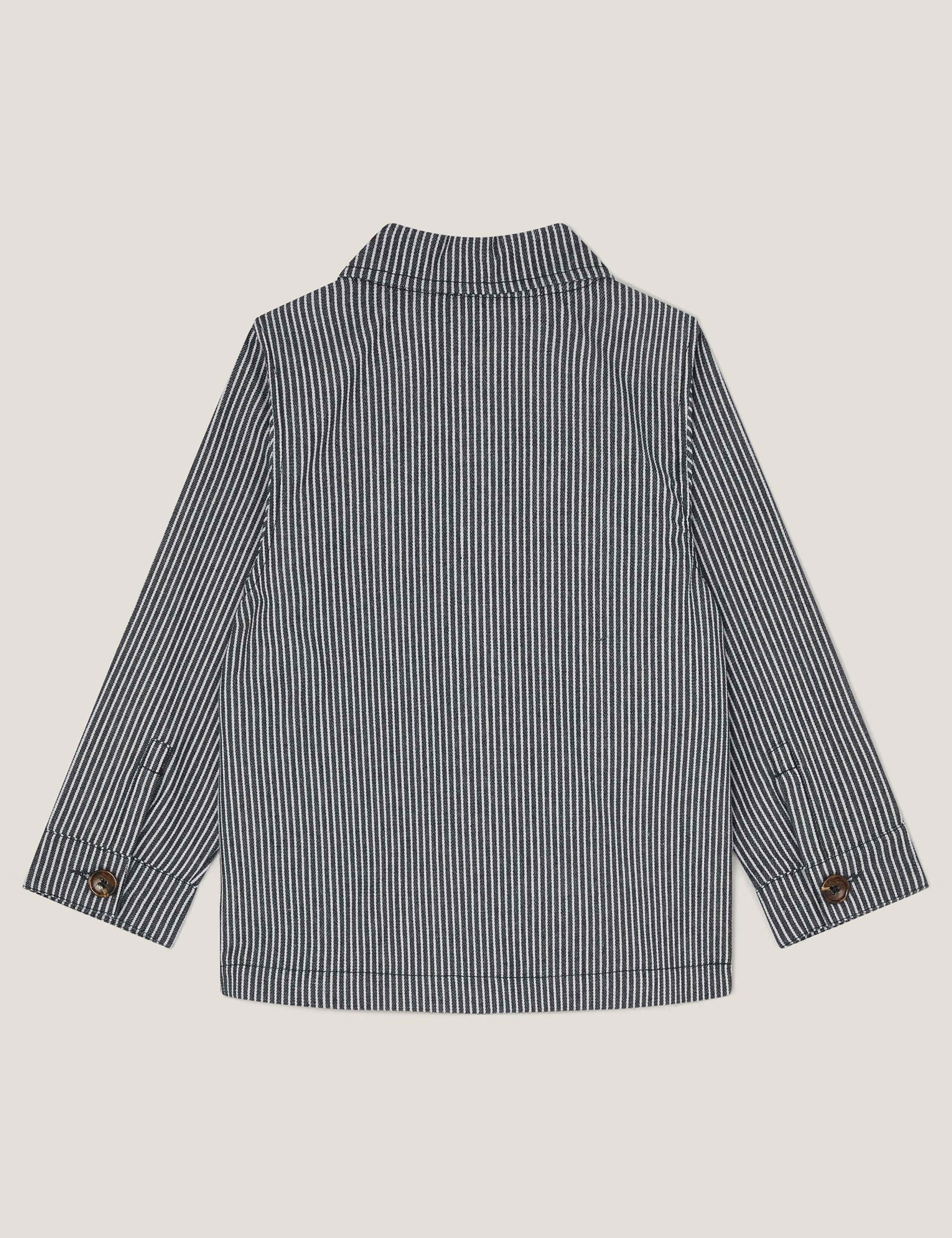 Pure Cotton Striped Jacket (2-13 Yrs) 3 of 3