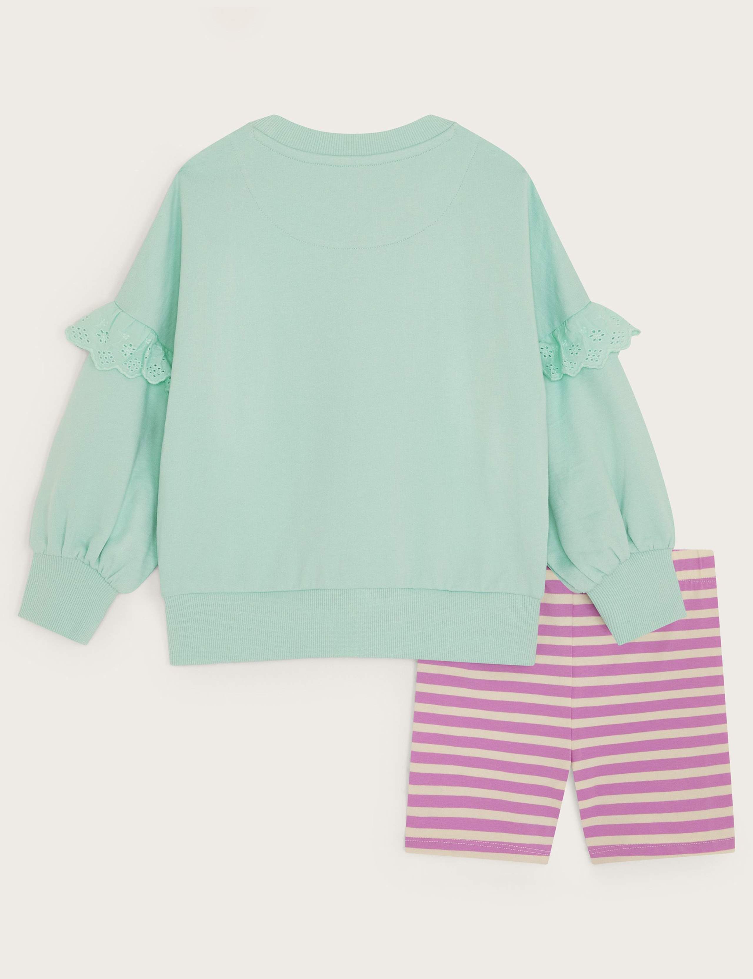 2pc Pure Cotton Slogan Top & Shorts Outfit (3-13 Yrs) 2 of 3