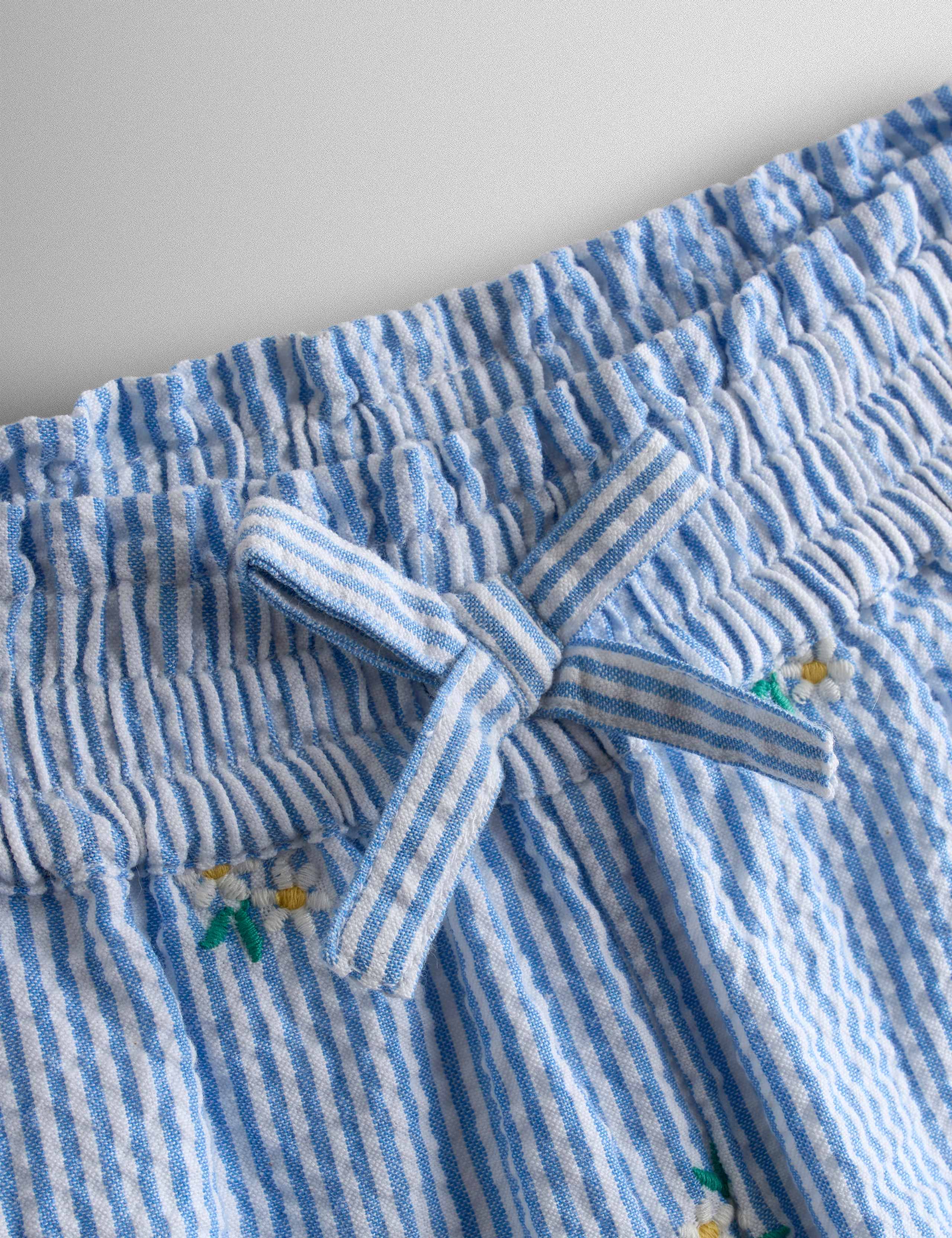 Relaxed Pure Cotton Striped Floral Trousers (6 Mths-7 Yrs) 4 of 4