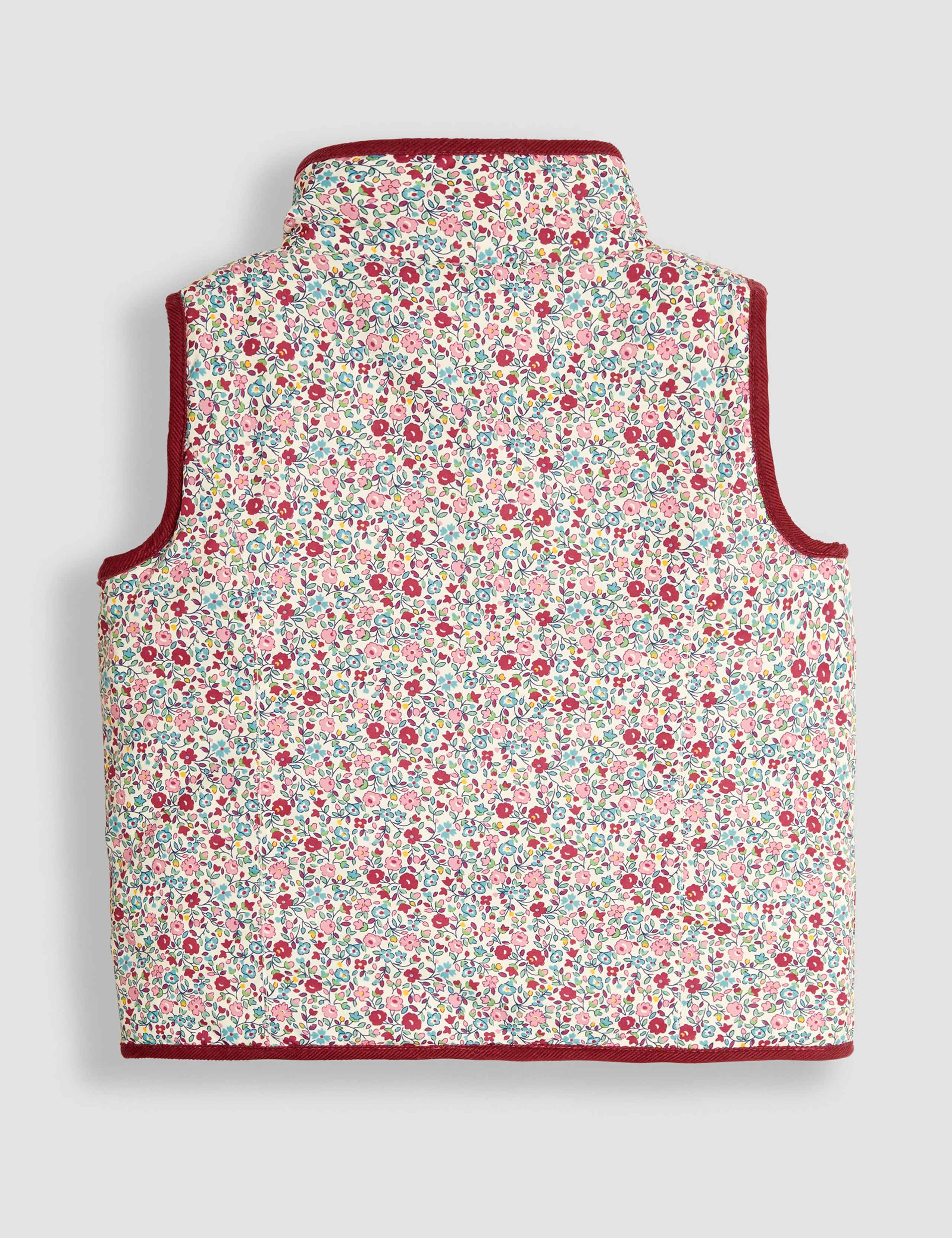 Quilted Reversible Floral Gilet (12 Mths-6 Yrs) 2 of 6