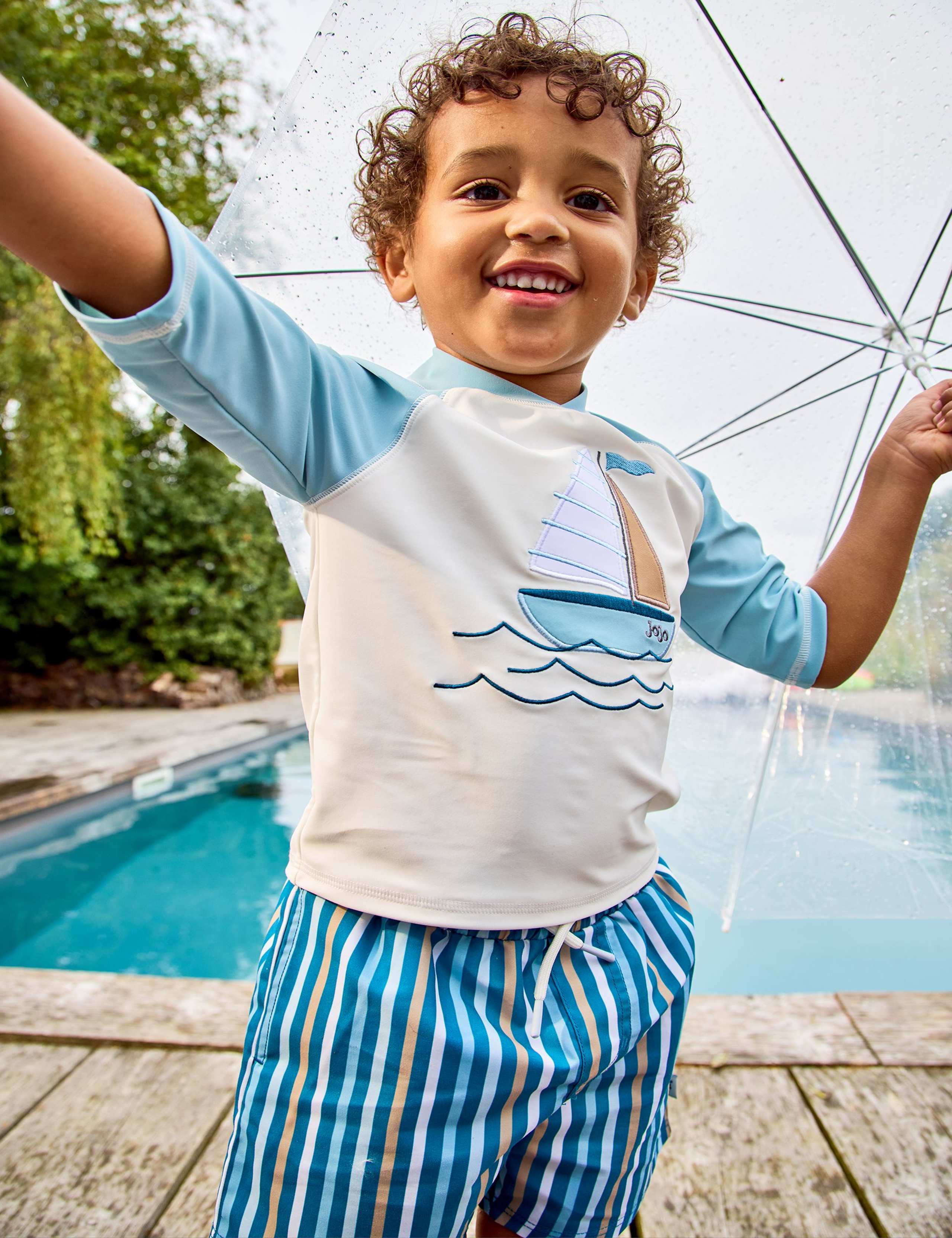 2 Piece Long Sleeve Rash Vest Swim Set (6 Mths-6 Yrs) 2 of 2