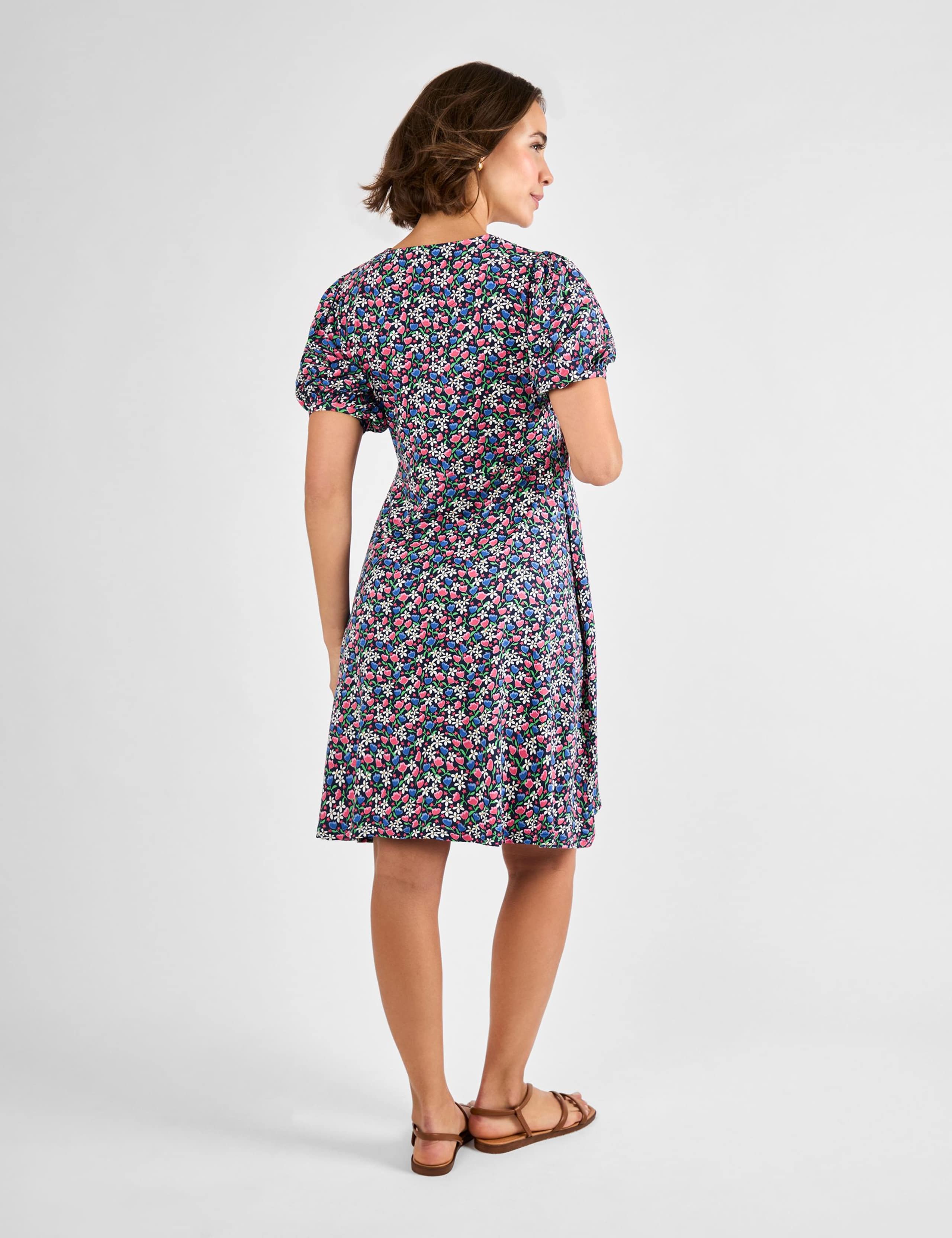 Maternity Floral Puff Sleeve Tea Dress 4 of 4